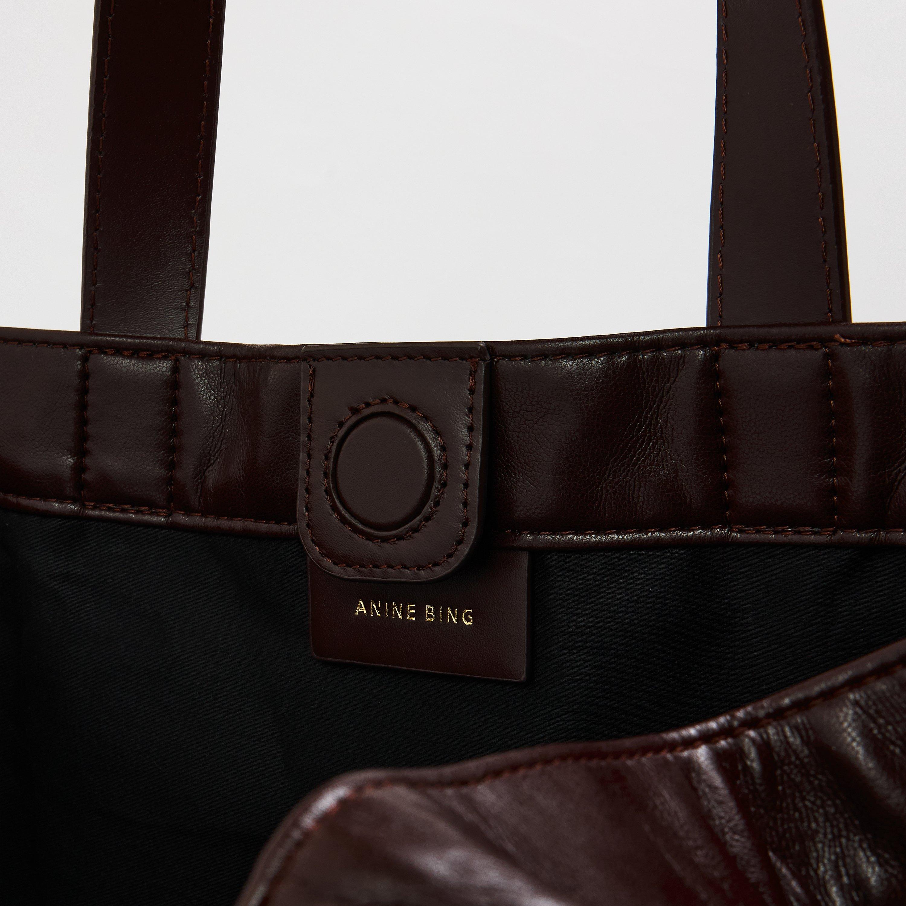 Black Brown - Anine Bing - Women's Tote Bag - 5
