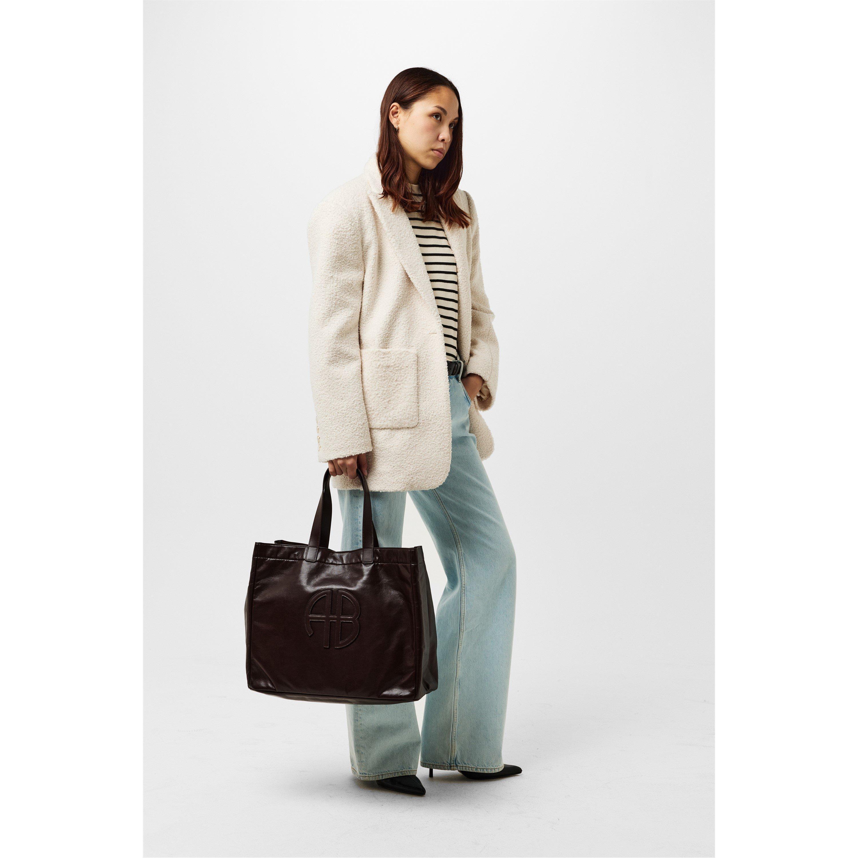 Black Brown - Anine Bing - Women's Tote Bag - 6