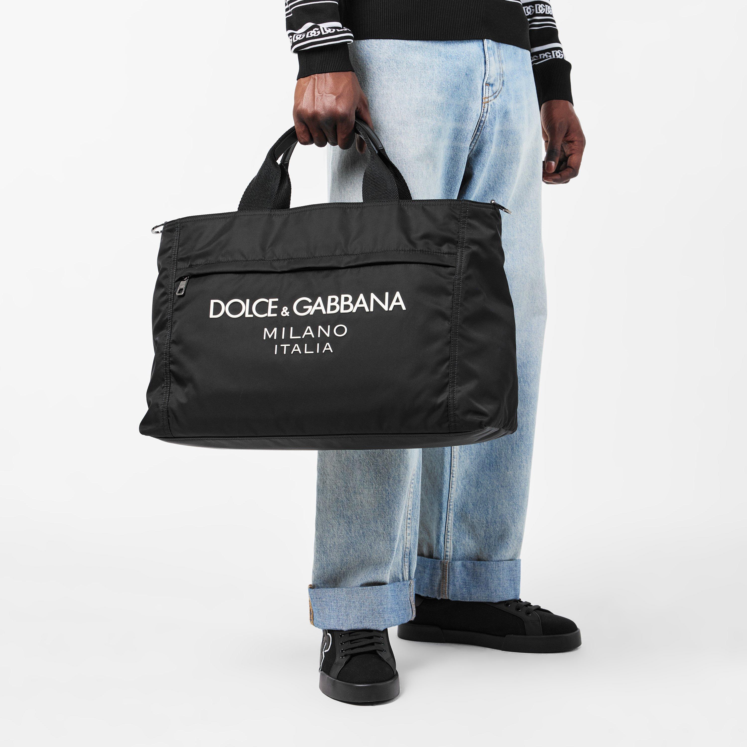 White/Black - Dolce and Gabbana - Men's Duffle Bag - 3