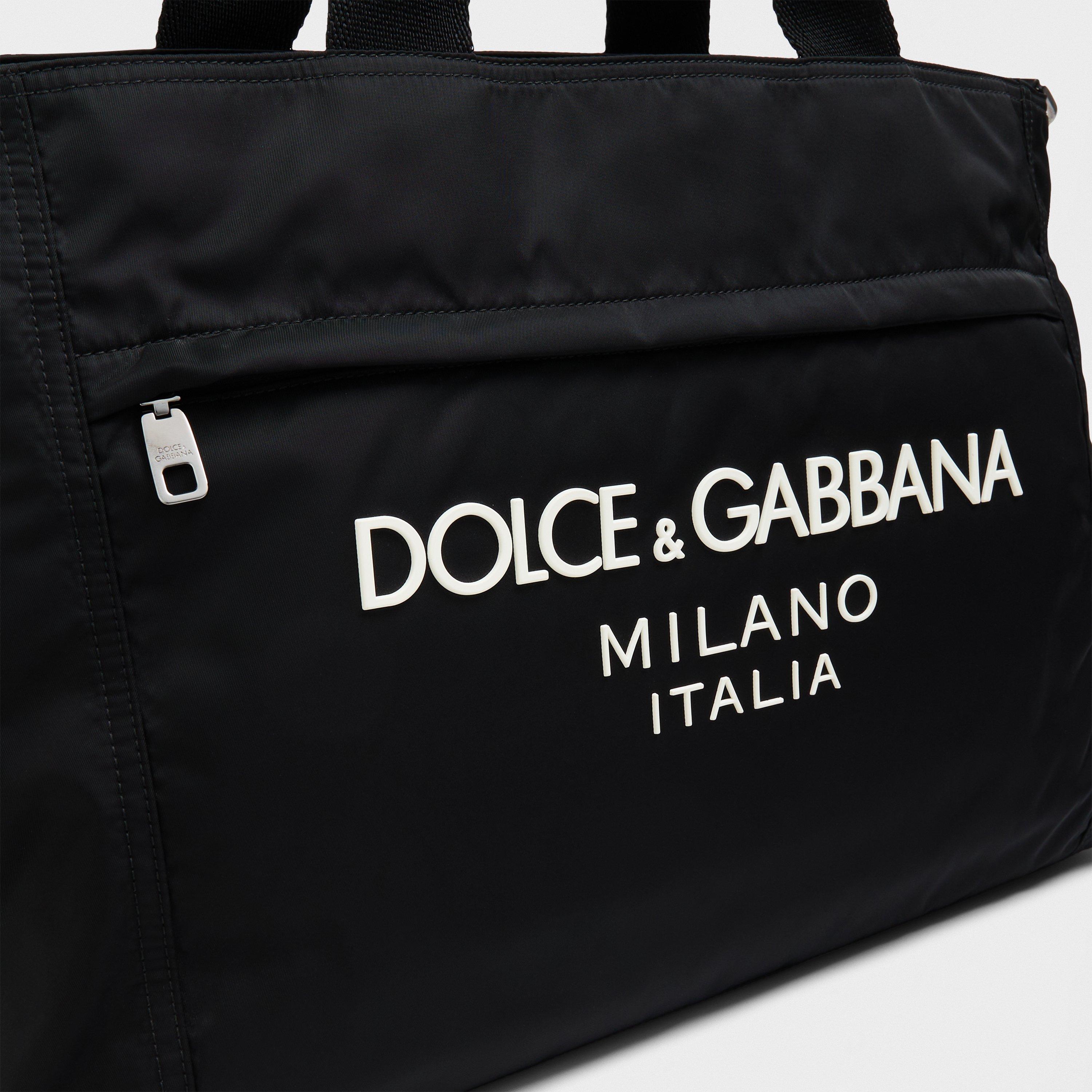 White/Black - Dolce and Gabbana - Men's Duffle Bag - 4