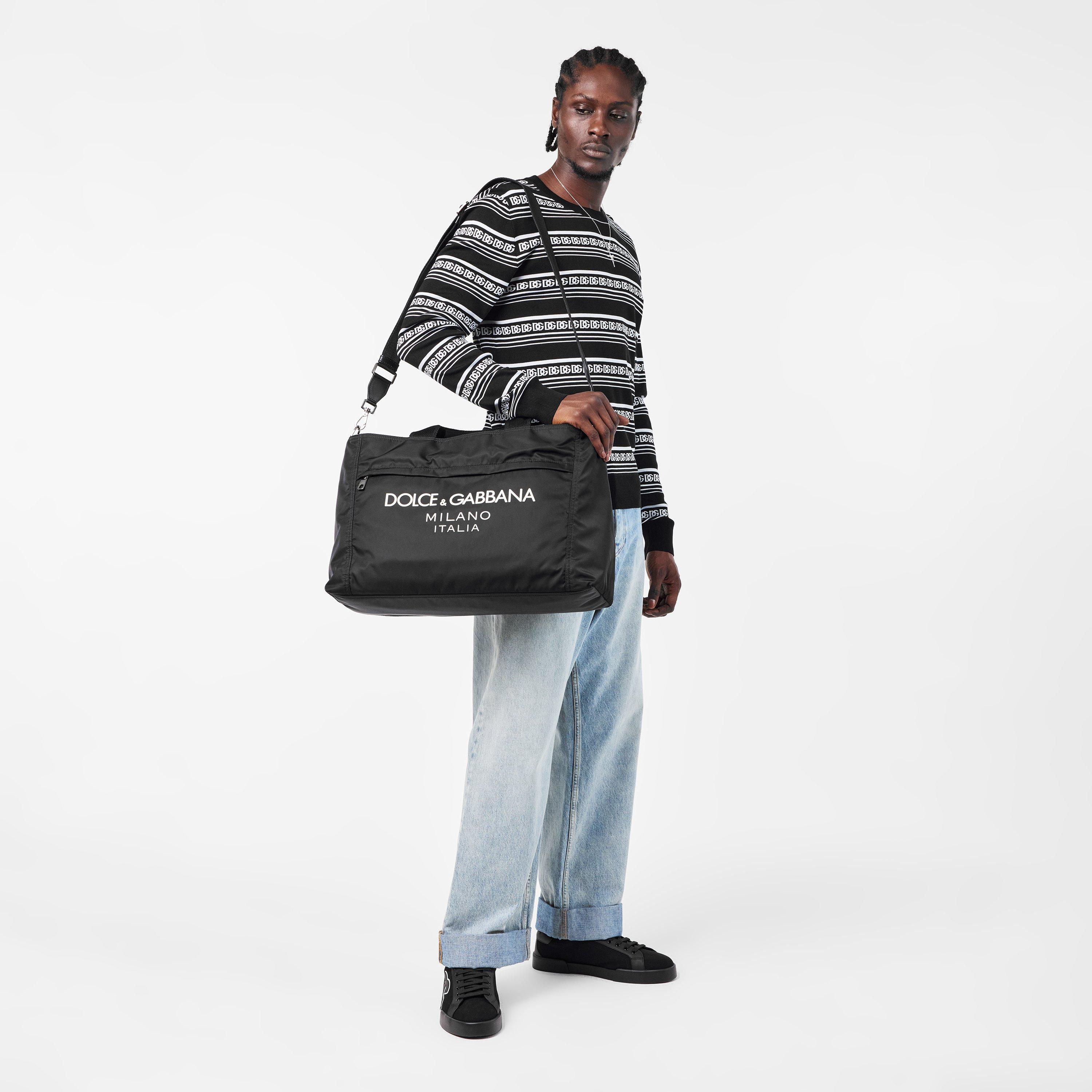 White/Black - Dolce and Gabbana - Men's Duffle Bag - 6