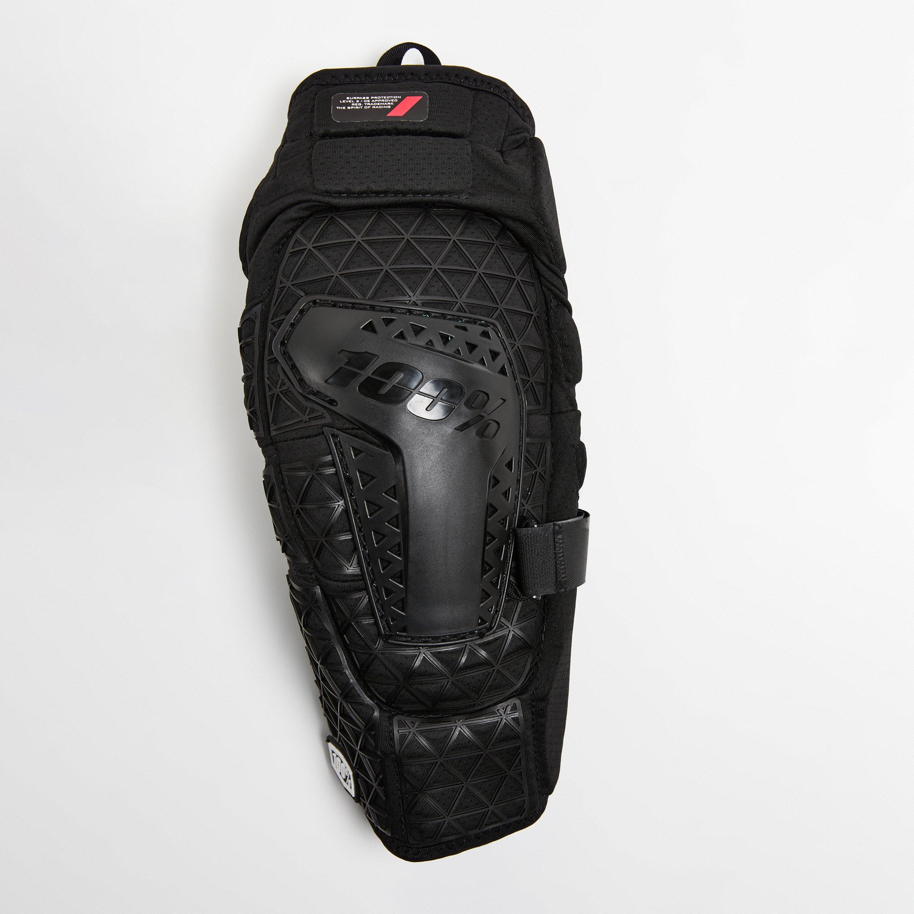 Black - 100 Percent - Surpass Youth Knee Guards