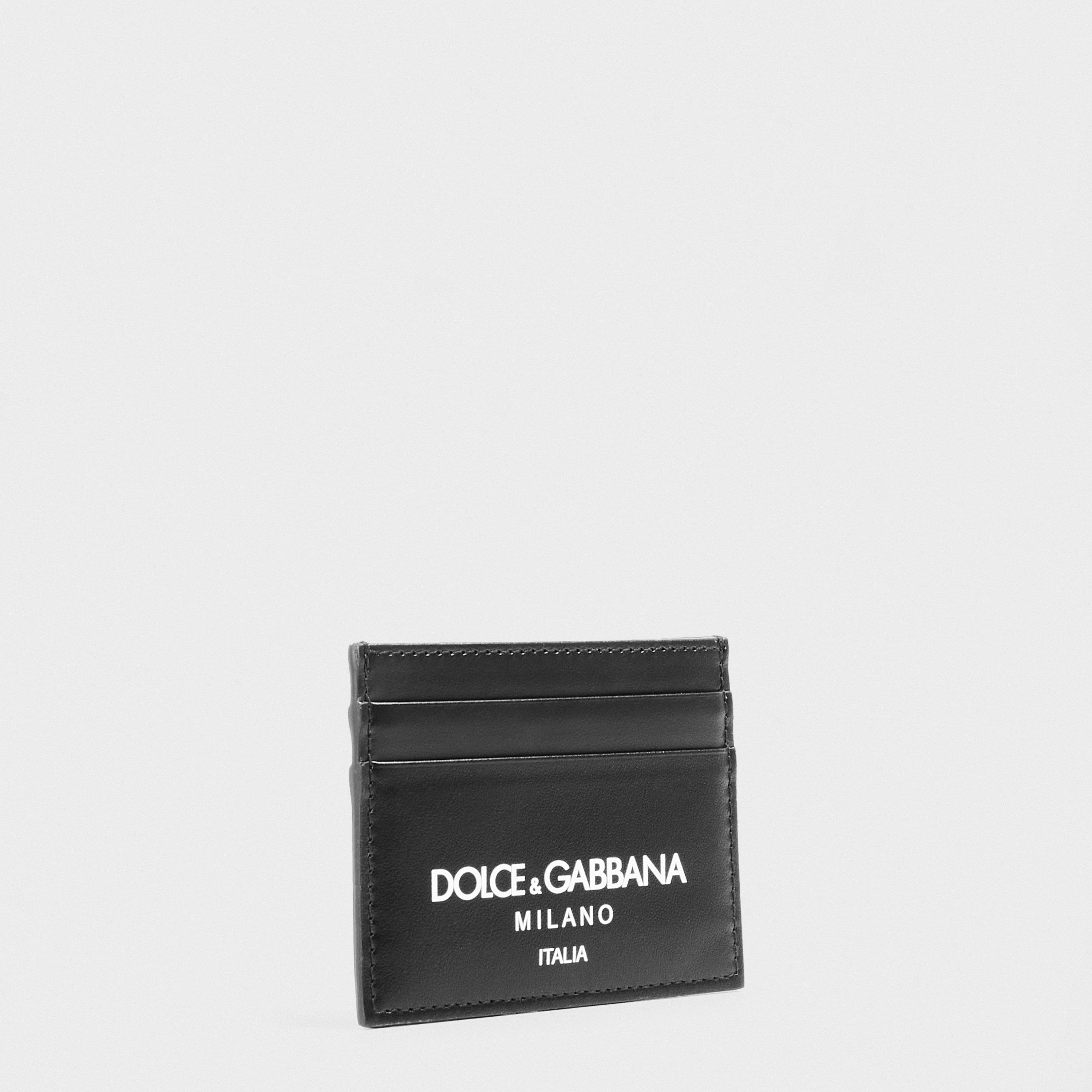 White/Black - Dolce and Gabbana - Men's Card Holder - 3