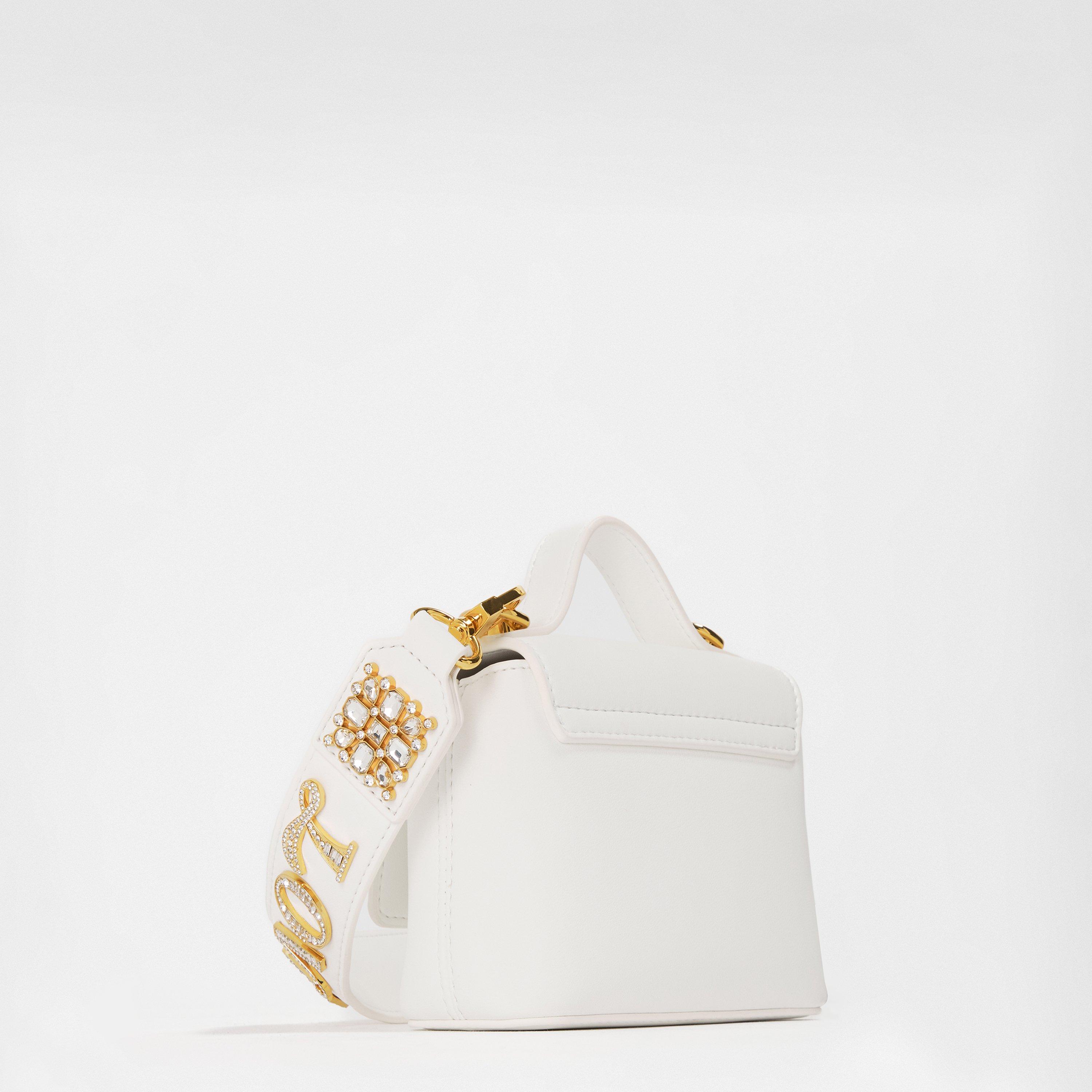 White - Love Moschino - Women's Bling Cross Body Bags - 2