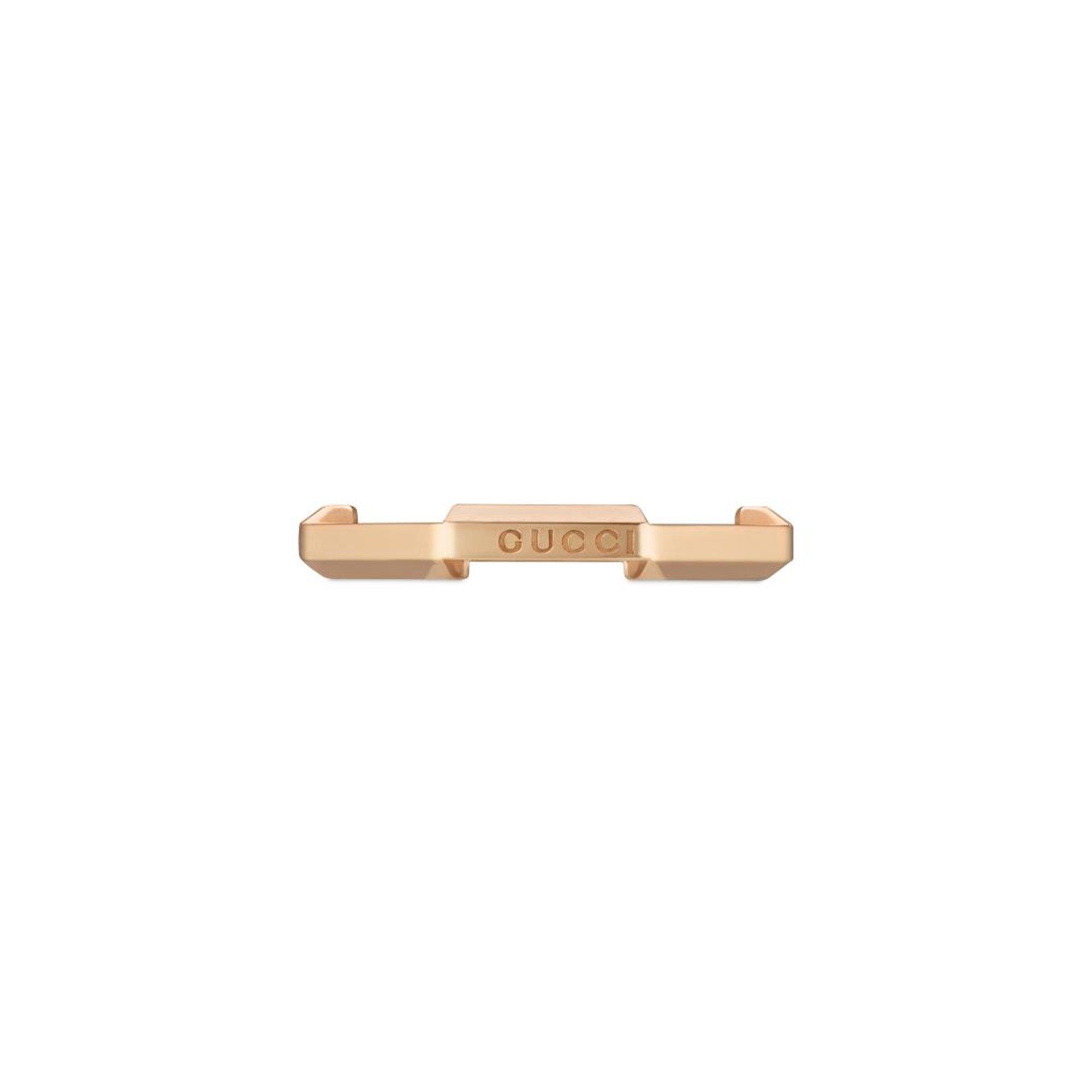 Rose Gold - Gucci - GG Link To Love Ring - 2