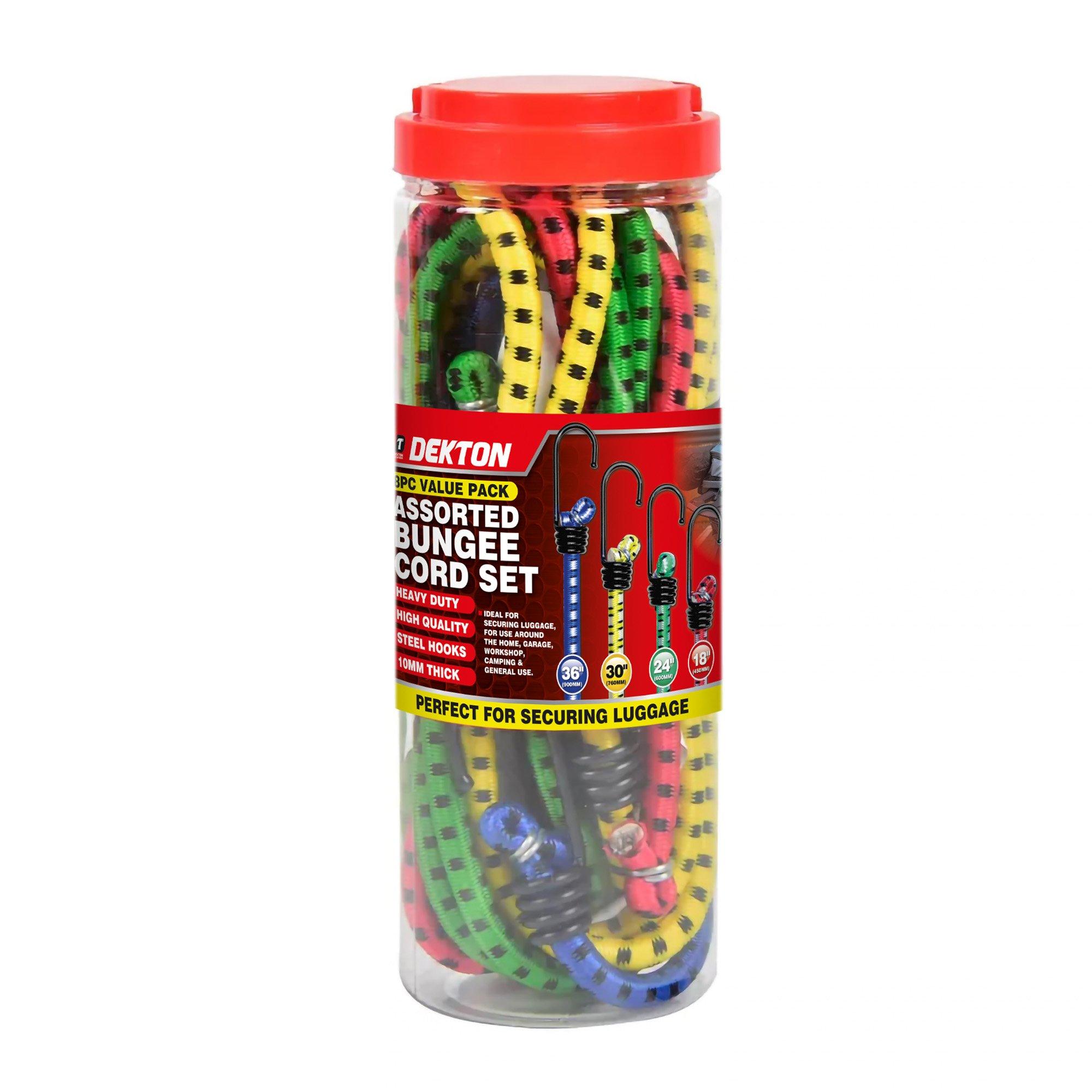 Dekton  8 Piece Bungee Cord Set - Various