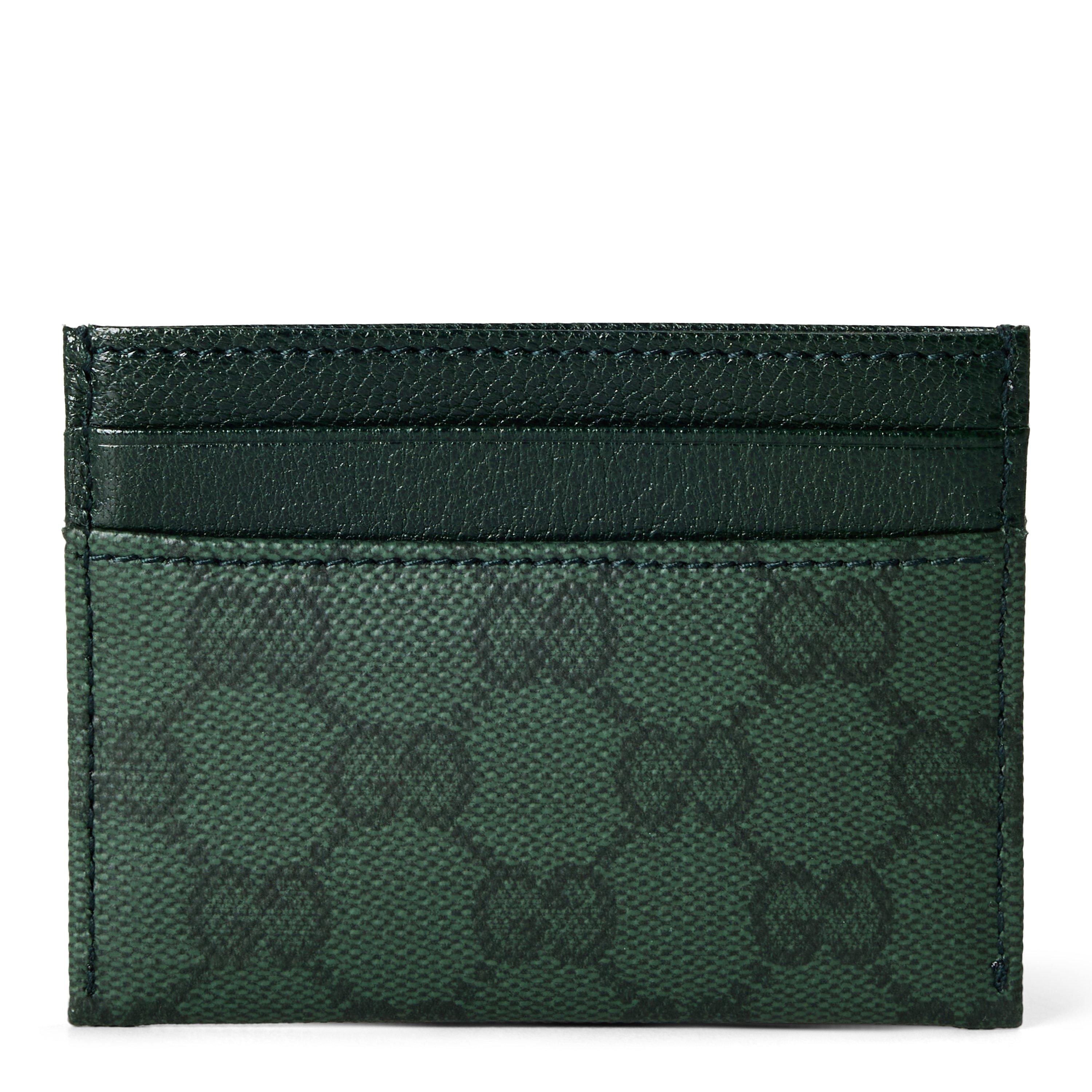 Green - Gucci - Men's GG Core Leather Card Holder - 2
