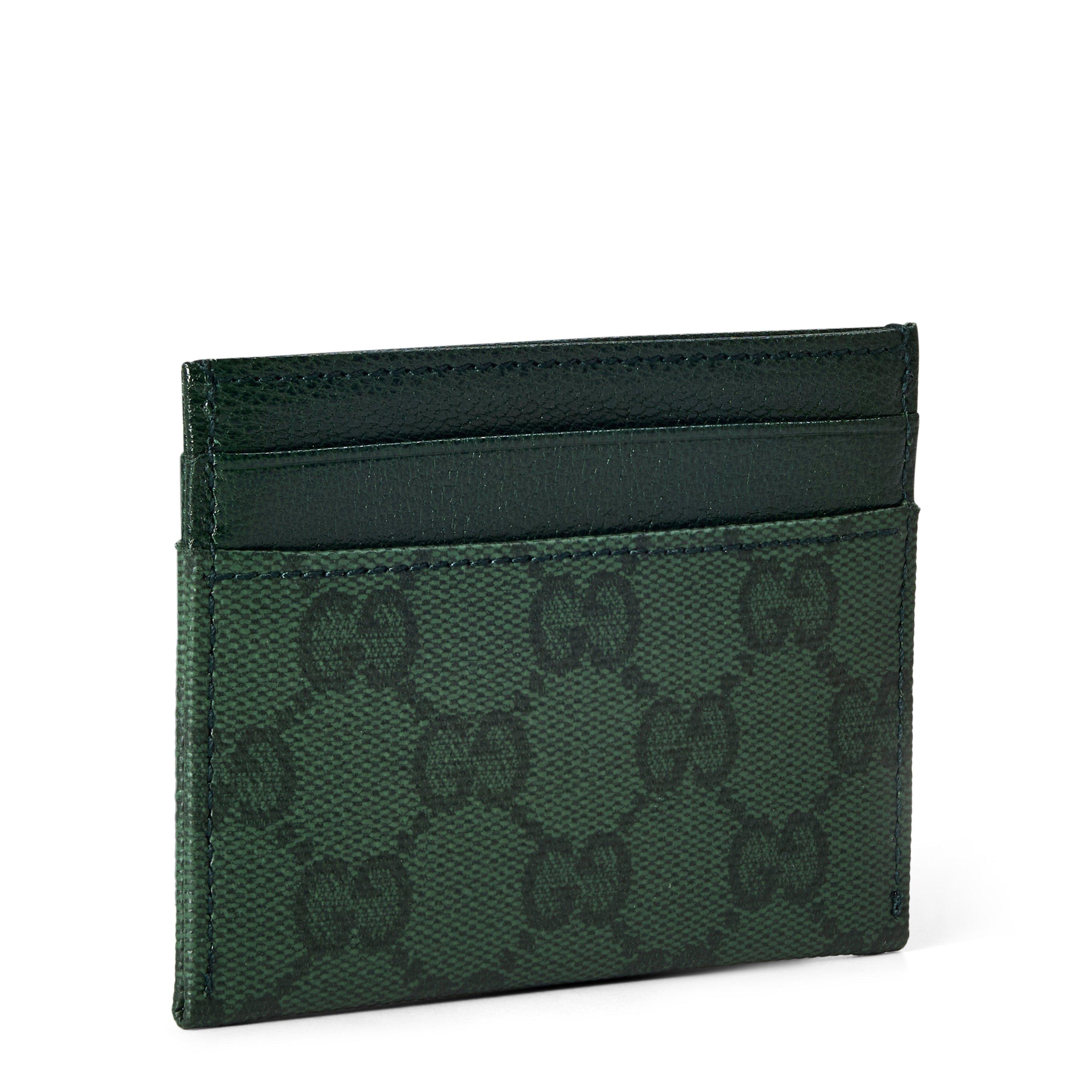 Green - Gucci - Men's GG Core Leather Card Holder - 3