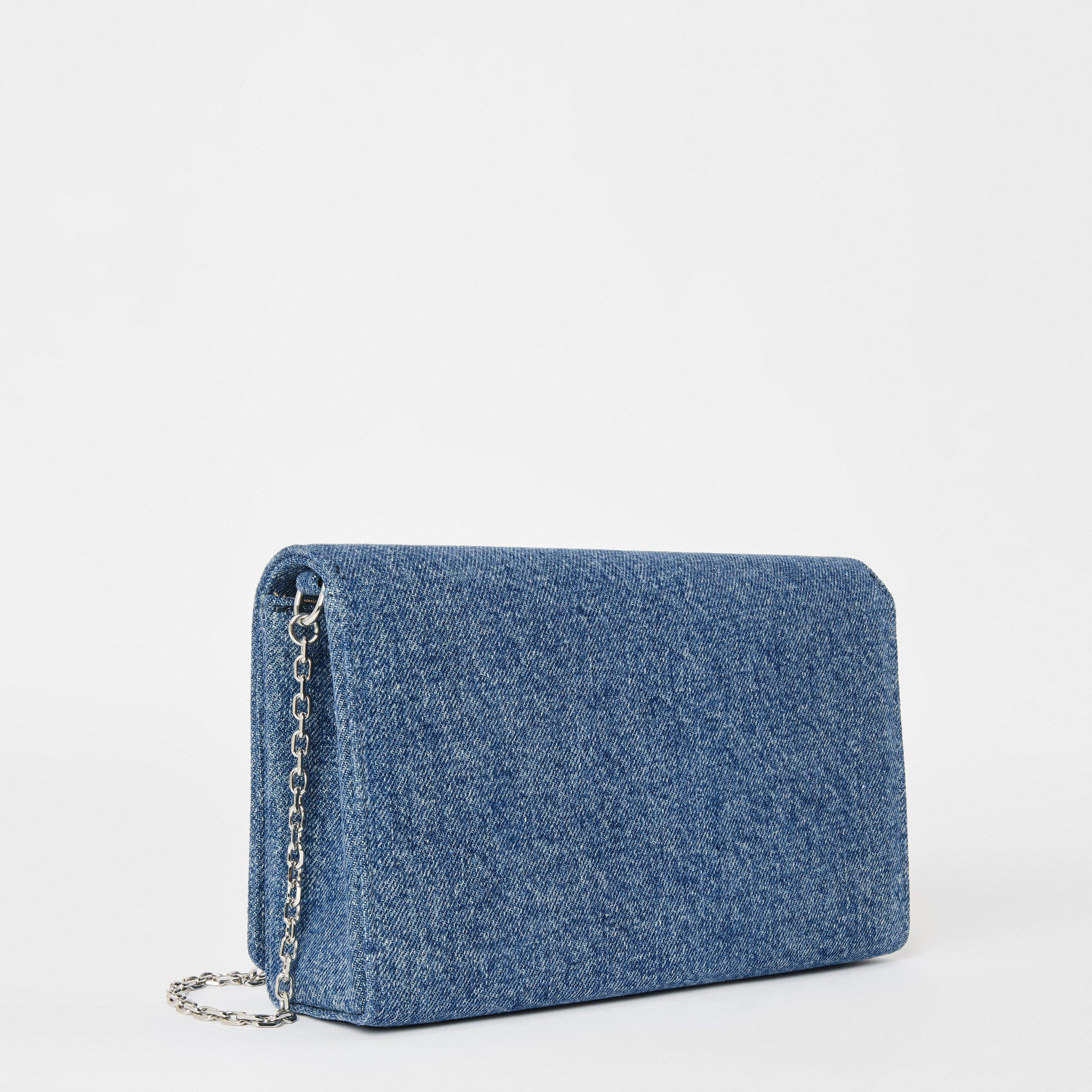 Blue - Love Moschino - Women's Denim Cross Body Bag - 2