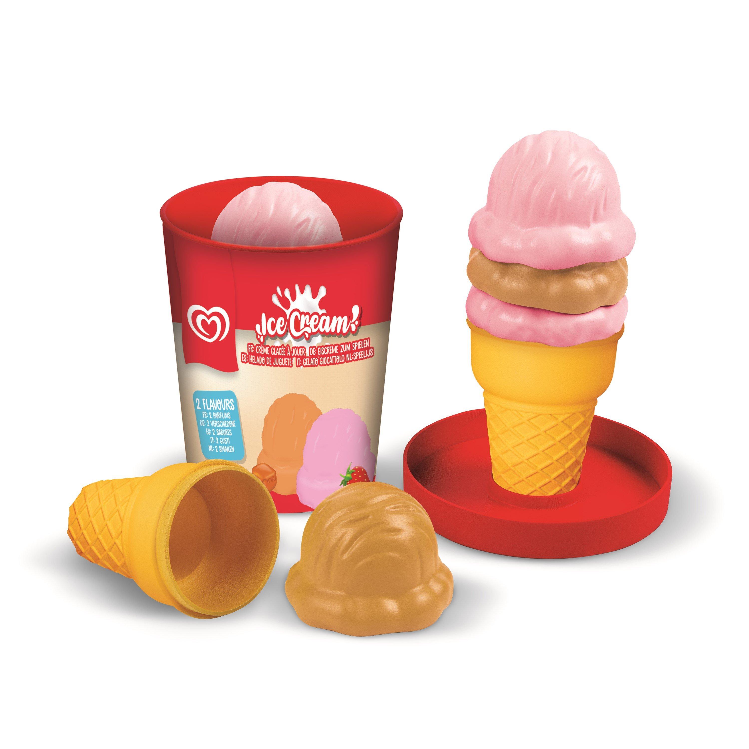Strawb and Cara - Casdon - Toy Ice Cream Tub – Strawberry & Caramel - 1