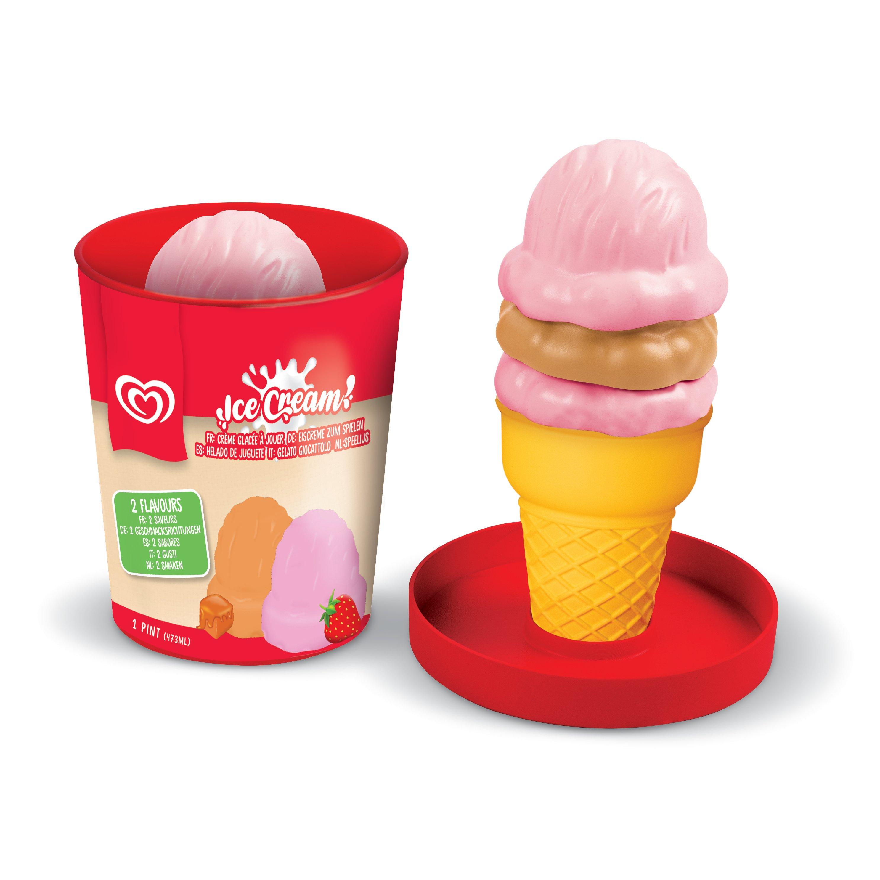 Strawb and Cara - Casdon - Toy Ice Cream Tub – Strawberry & Caramel - 2