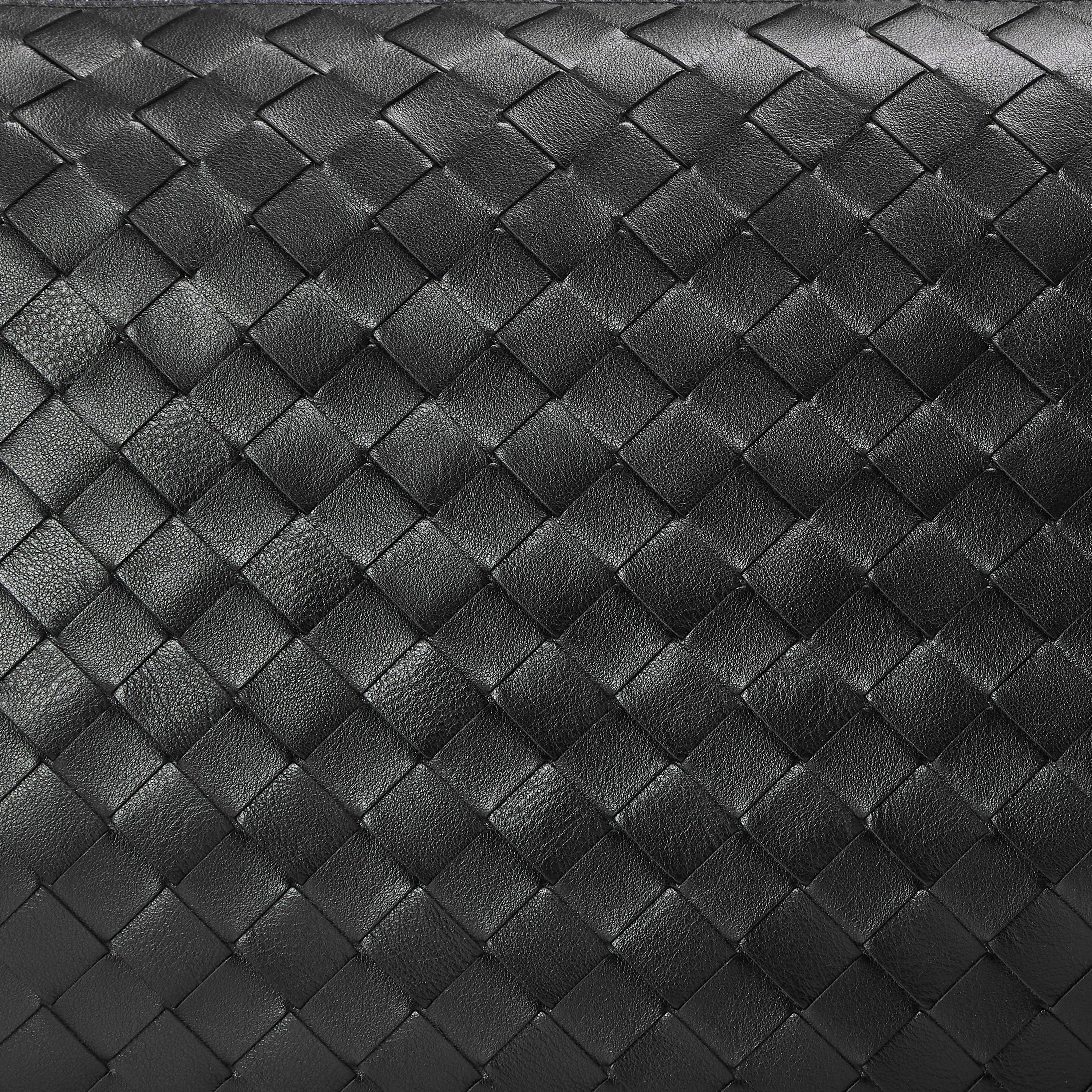 Black/Silver - Bottega Veneta - Men's BV Round Sling Bag - 4