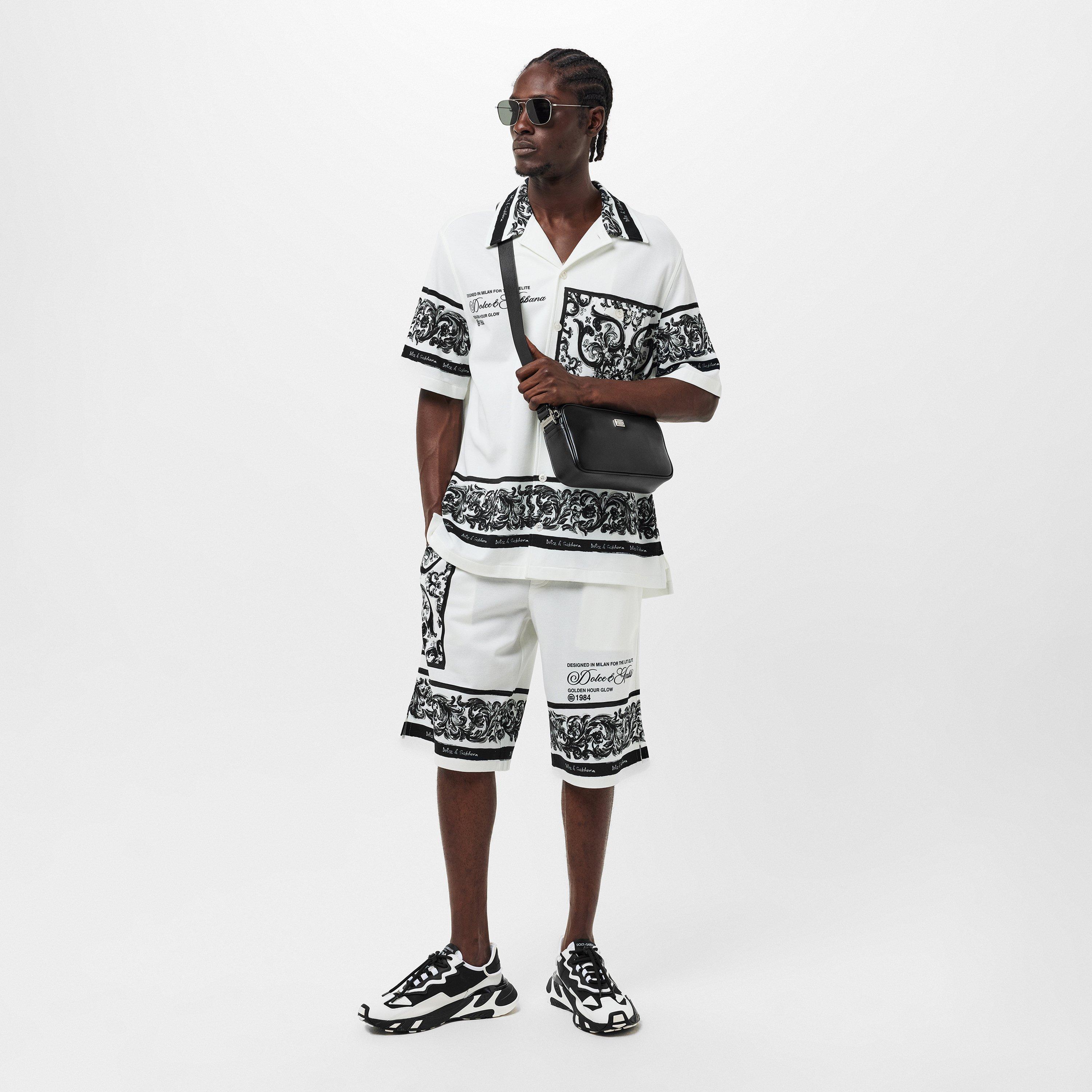 Black - Dolce and Gabbana - Men's Crossbody Bag - 6