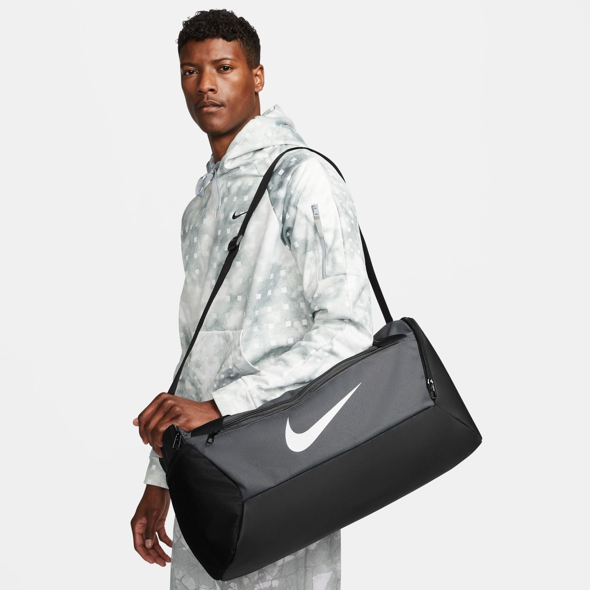 Irn.Gry/Blk/Wht - Nike - Brasilia 9.5 Training Small Duffle Bag - 12