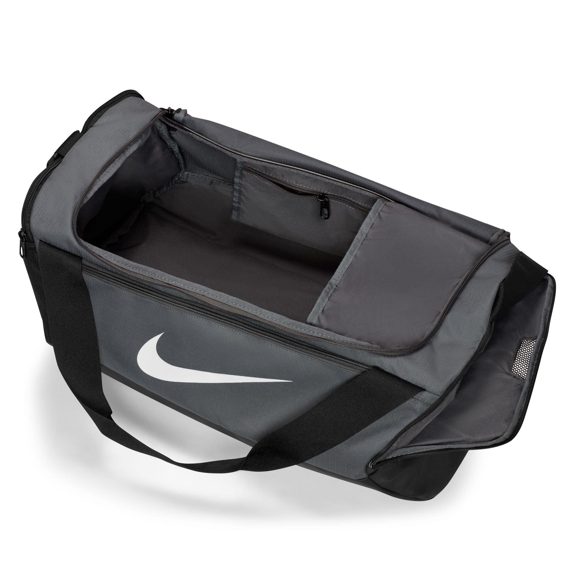 Irn.Gry/Blk/Wht - Nike - Brasilia 9.5 Training Small Duffle Bag - 5