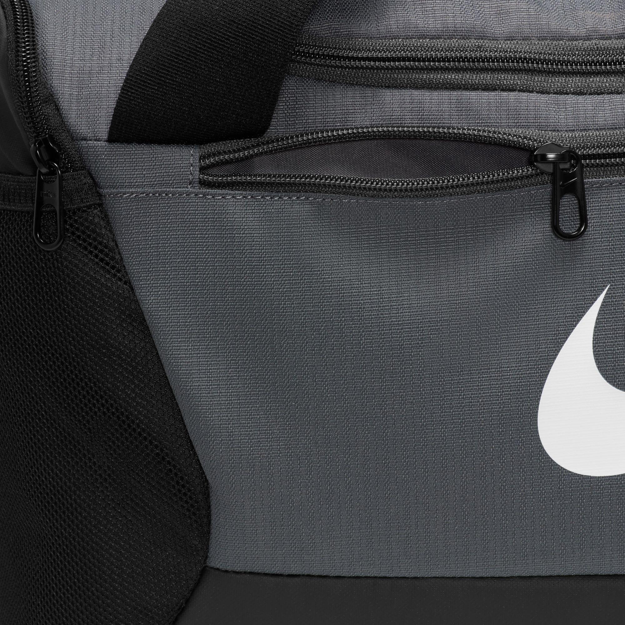 Irn.Gry/Blk/Wht - Nike - Brasilia 9.5 Training Small Duffle Bag - 8
