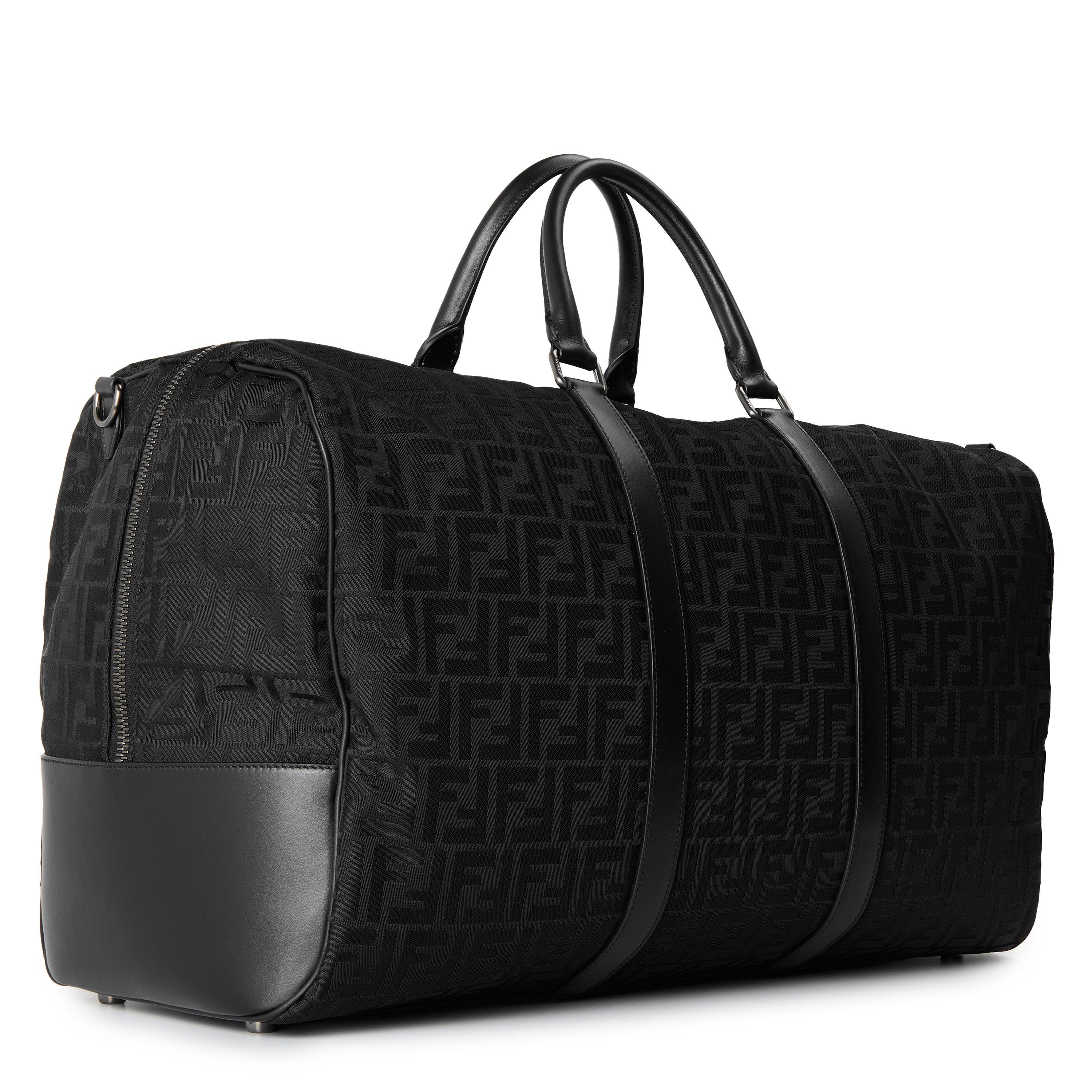 Black - Fendi - Fendi Nylon Duffle Sn62 - 2