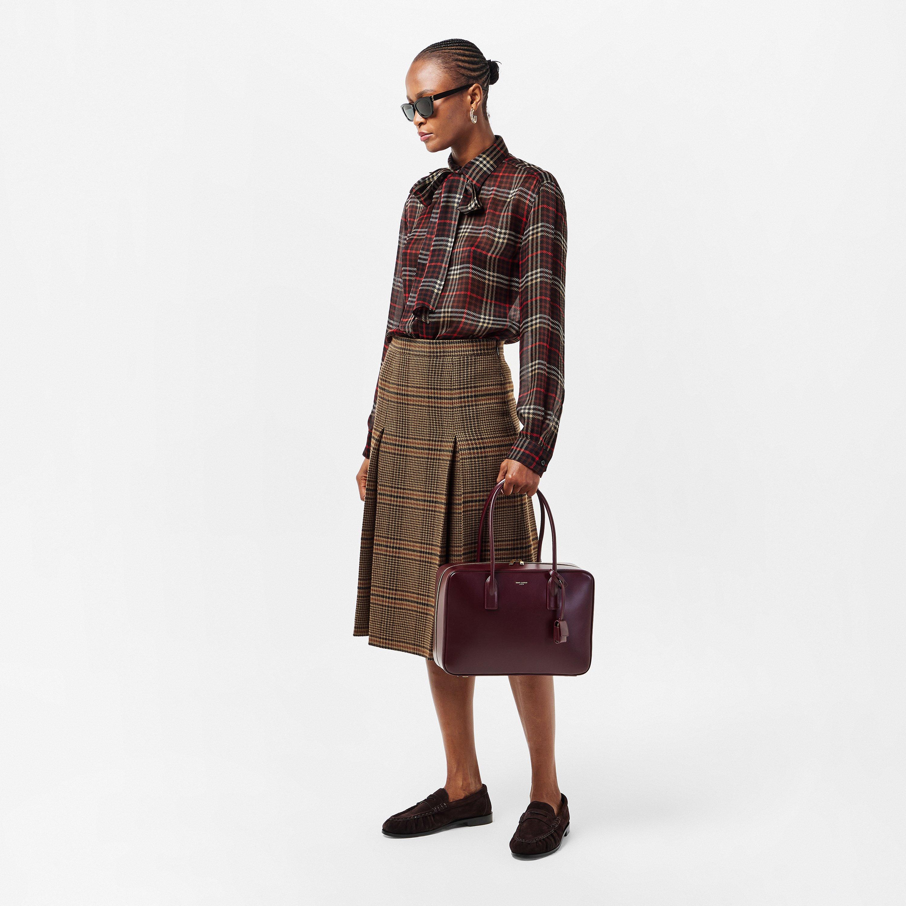 Black/Black - Saint Laurent - Women's Sculpted Cat Eye Sunglasses - 6