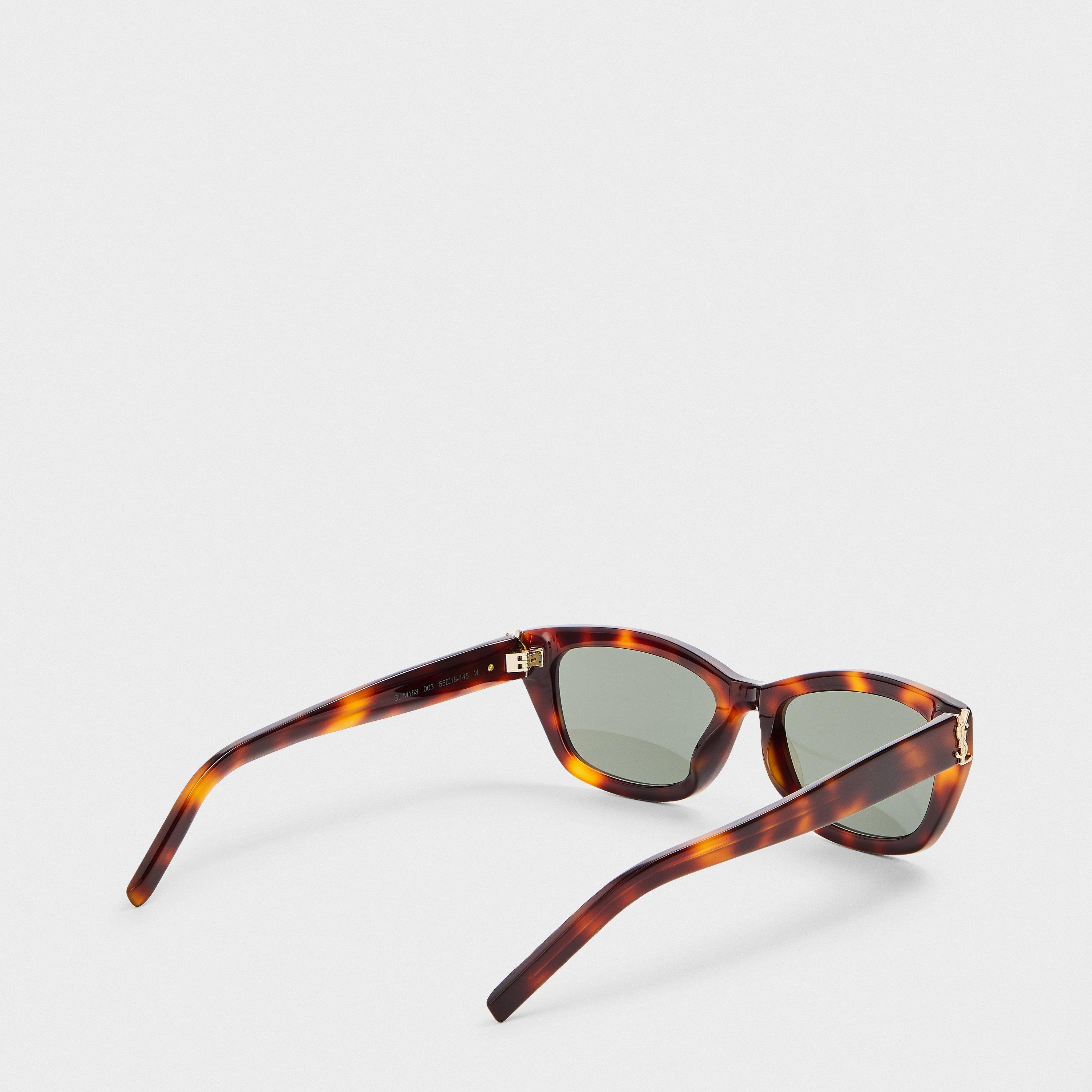 Havana/Grey - Saint Laurent - Women's Cat Eye Sunglasses - 2