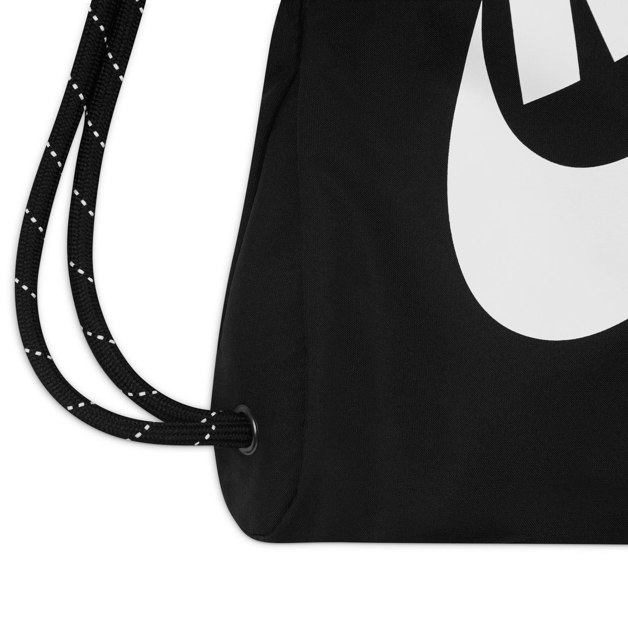 Blk/Blk/Wht - Nike - Heritage Gym Sack - 6