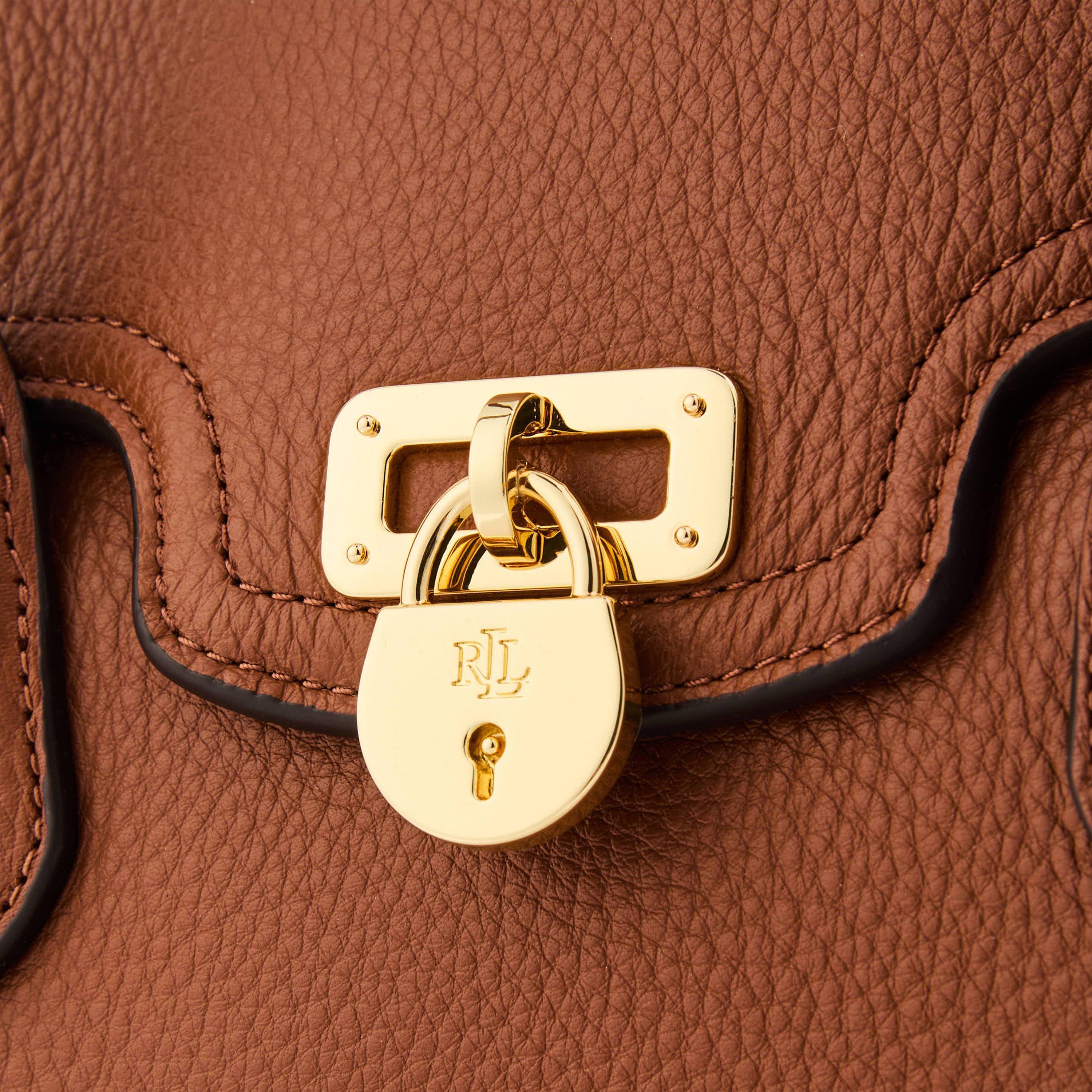 LAUREN TAN - Lauren by Ralph Lauren - Women's Real Leather Tanner Satchel Bag - 4