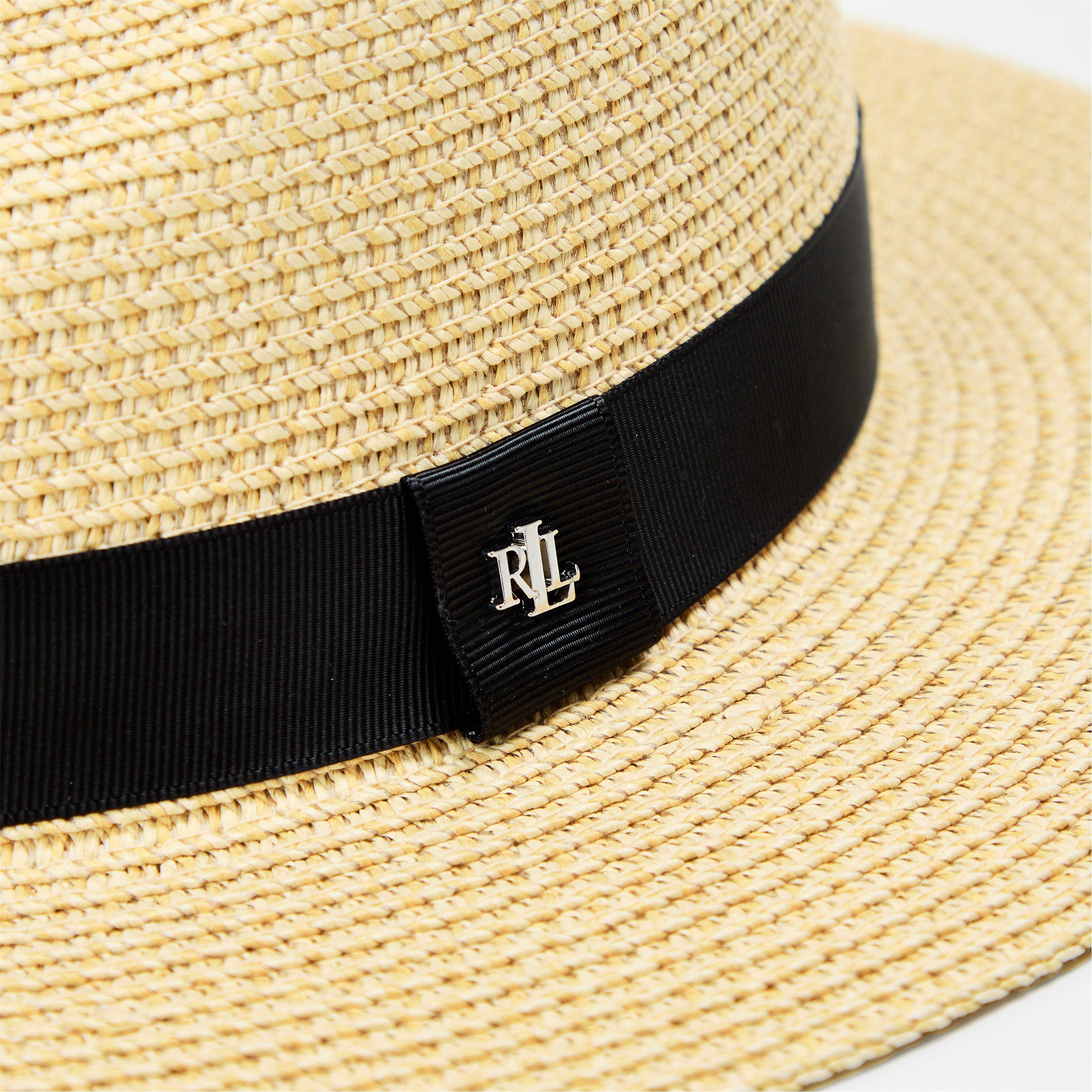 Natural Blk - Lauren by Ralph Lauren - Fedora Hat - 4