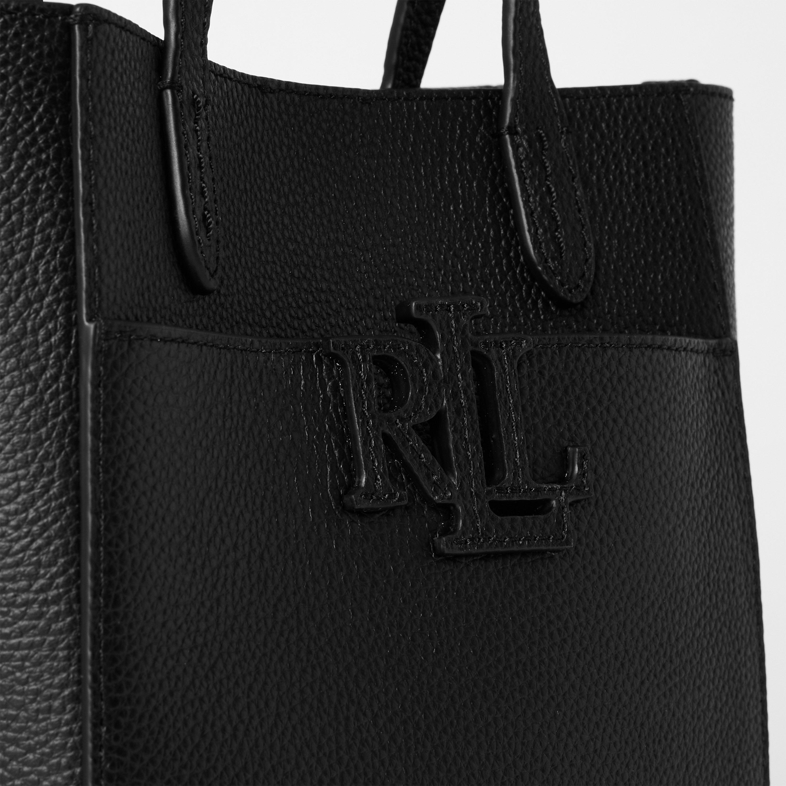 Black - Lauren by Ralph Lauren - Women's Real Leather Cameryn Cross Body Bag - 4