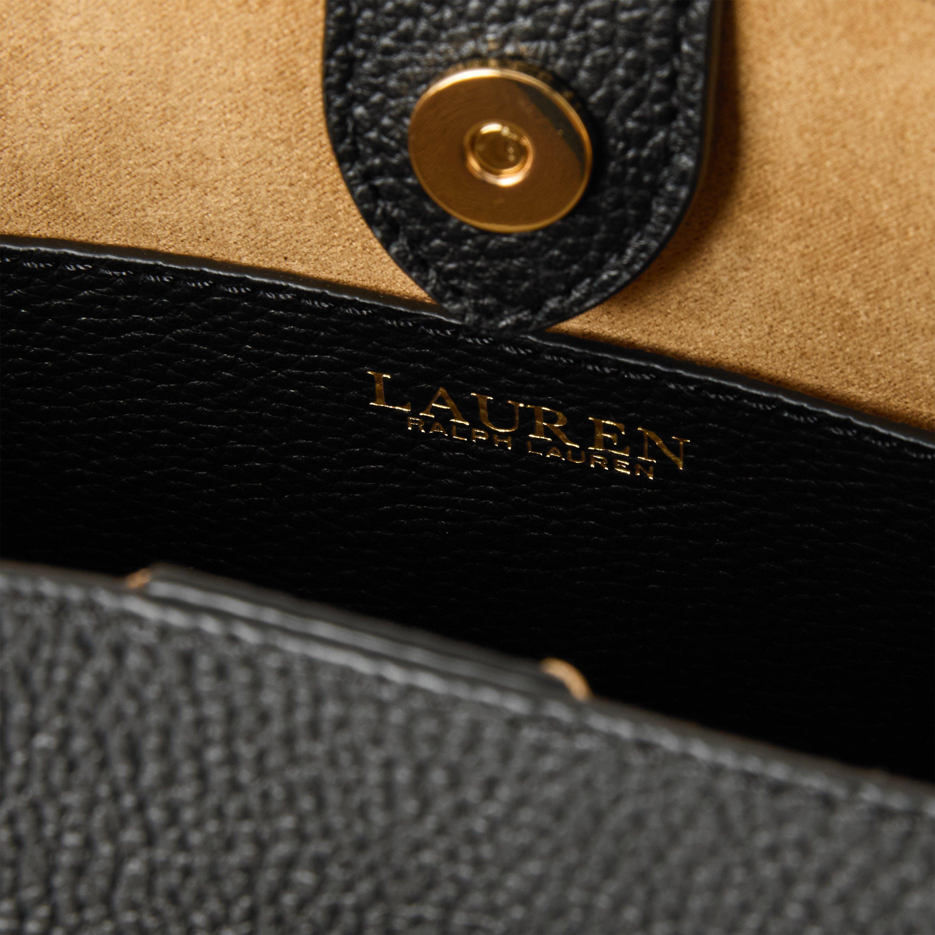 Black - Lauren by Ralph Lauren - Women's Real Leather Cameryn Cross Body Bag - 5