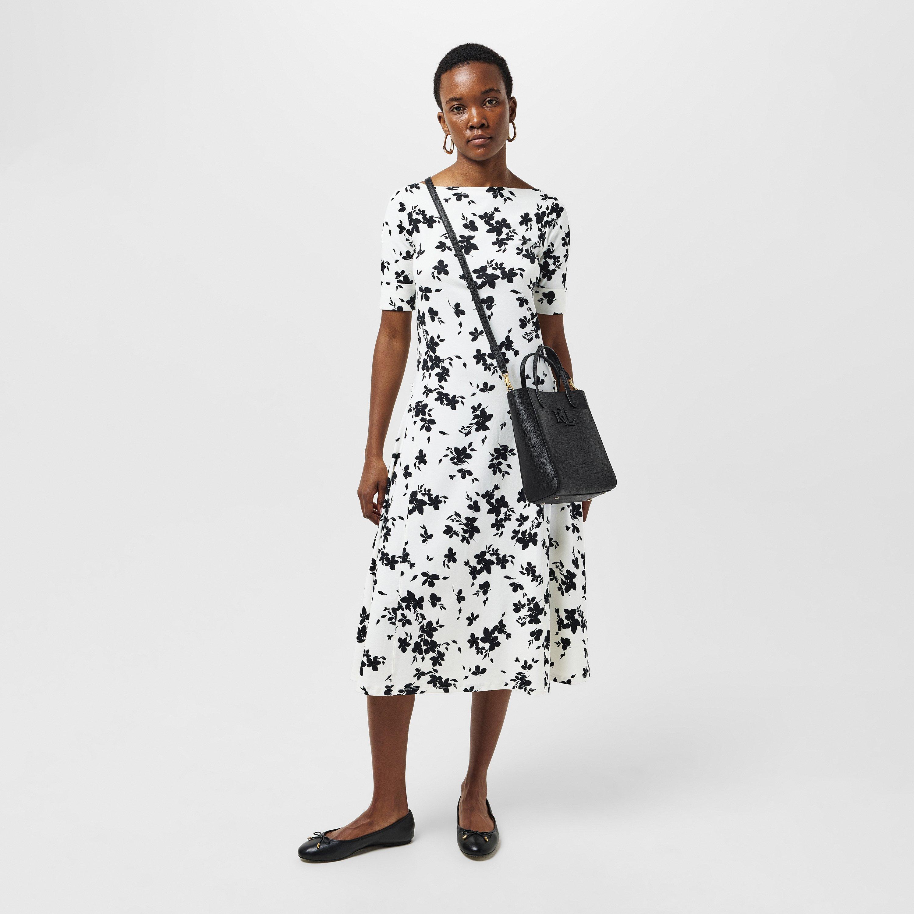 Black - Lauren by Ralph Lauren - Women's Real Leather Cameryn Cross Body Bag - 6