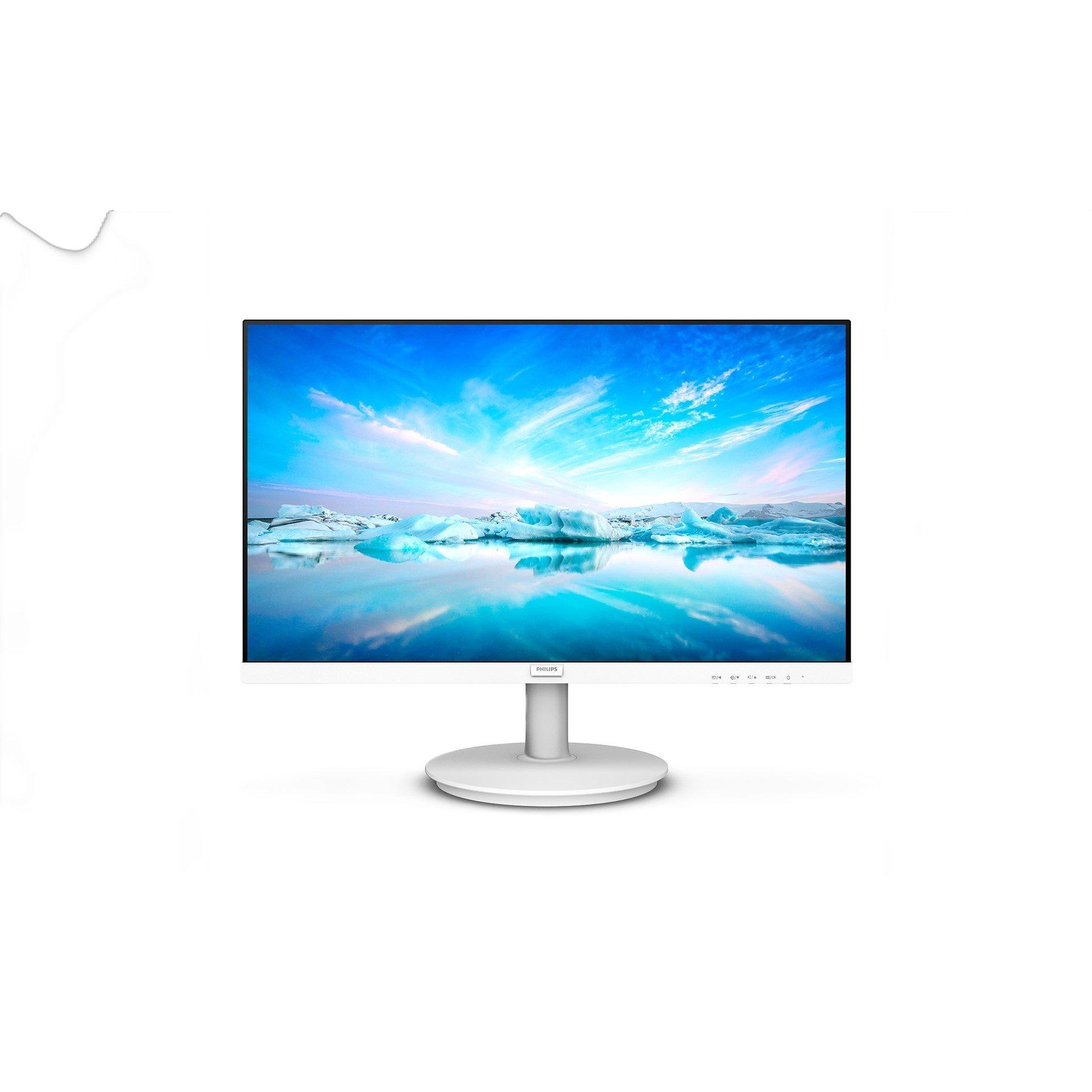 White - Philips - Philips 241V8AW 23.8 Inch IPS Full HD 75HZ Monitor - 3