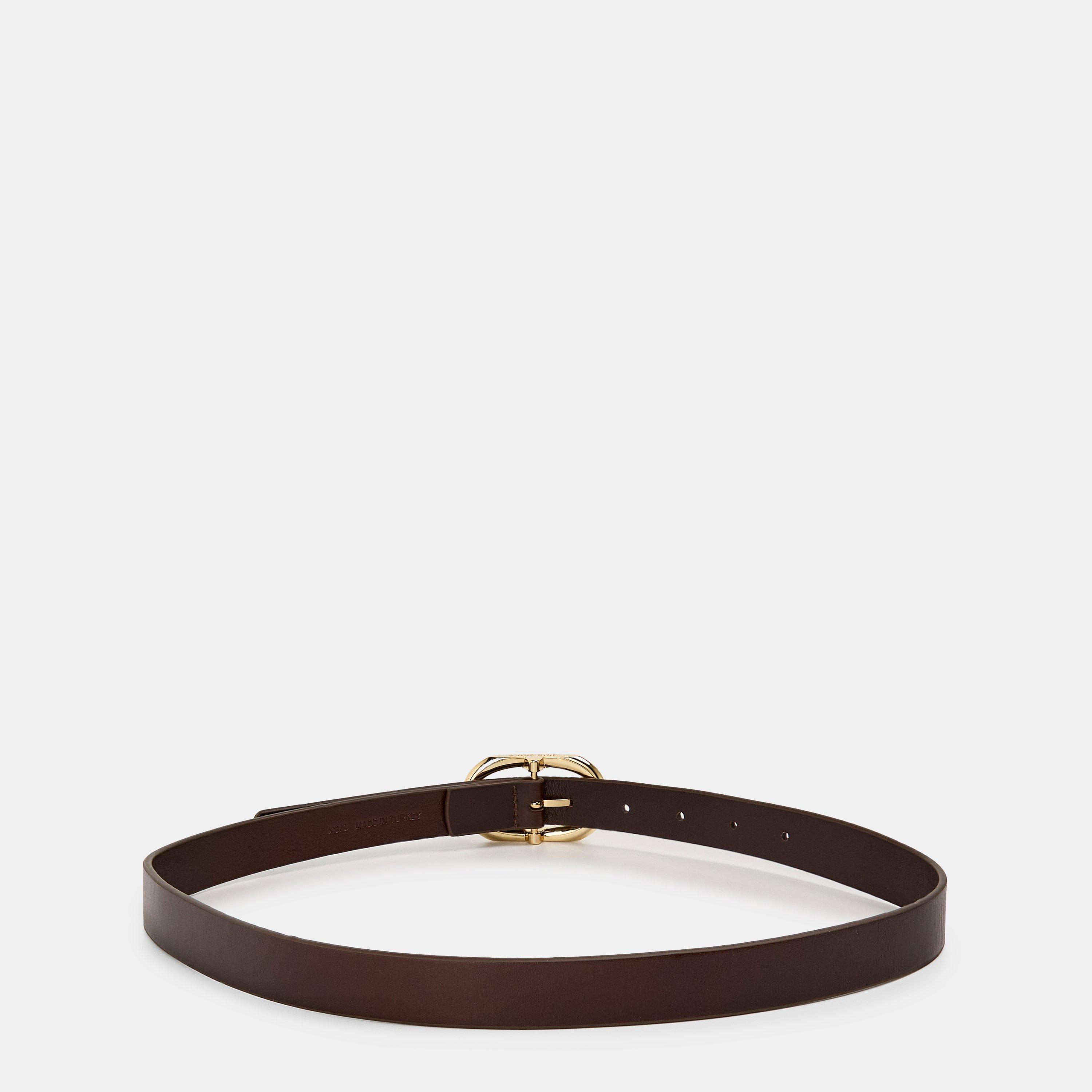 Brown - Anine Bing - Women's Kate Brown Leather Belt - 2