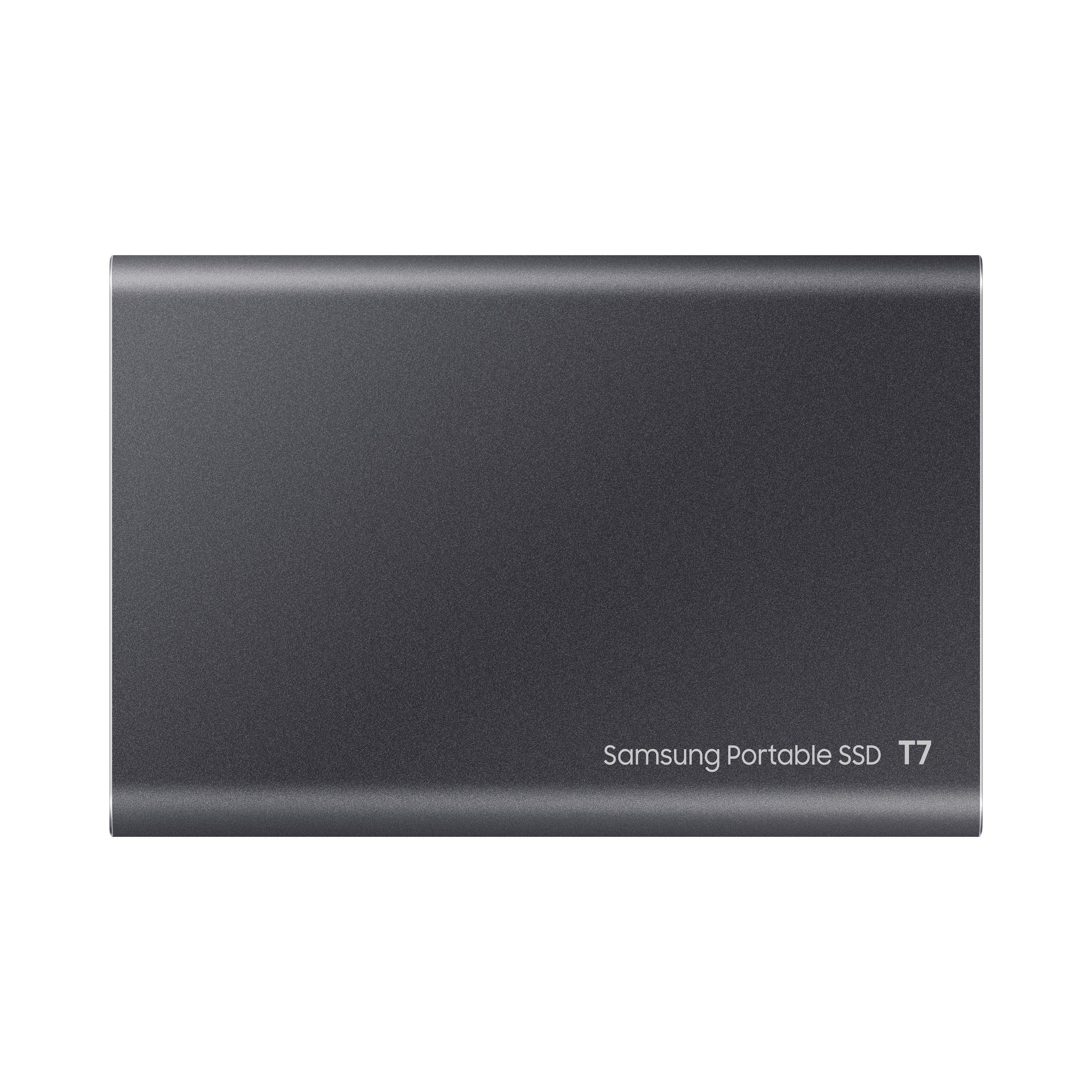 Grau - Samsung - T7 Portable SSD - 1 TB - USB 3.2 Gen.2 External SSD Titanium Grey - 13