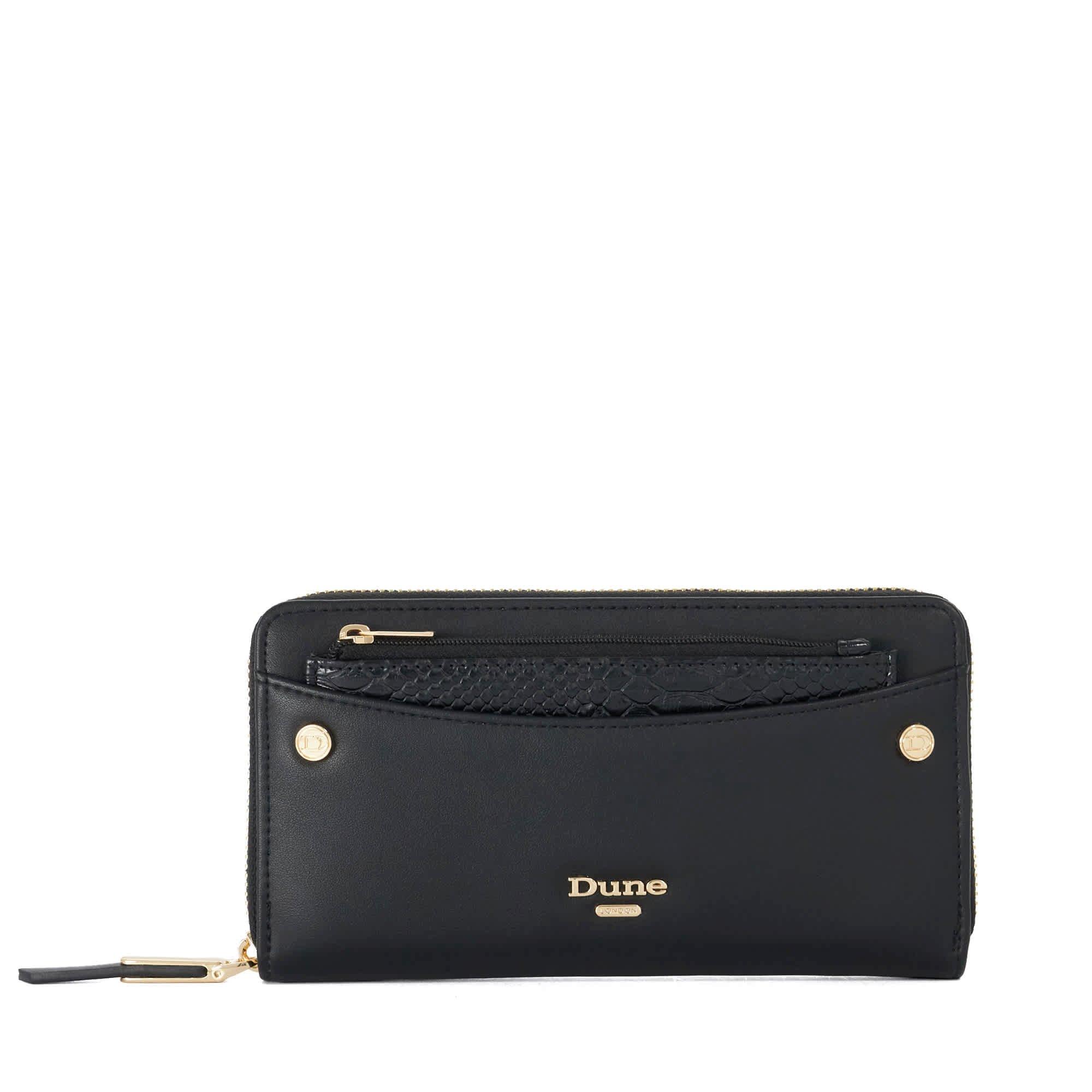 schwarz - Dune London - Women's Kaede Leather Zip Around Purse - 1