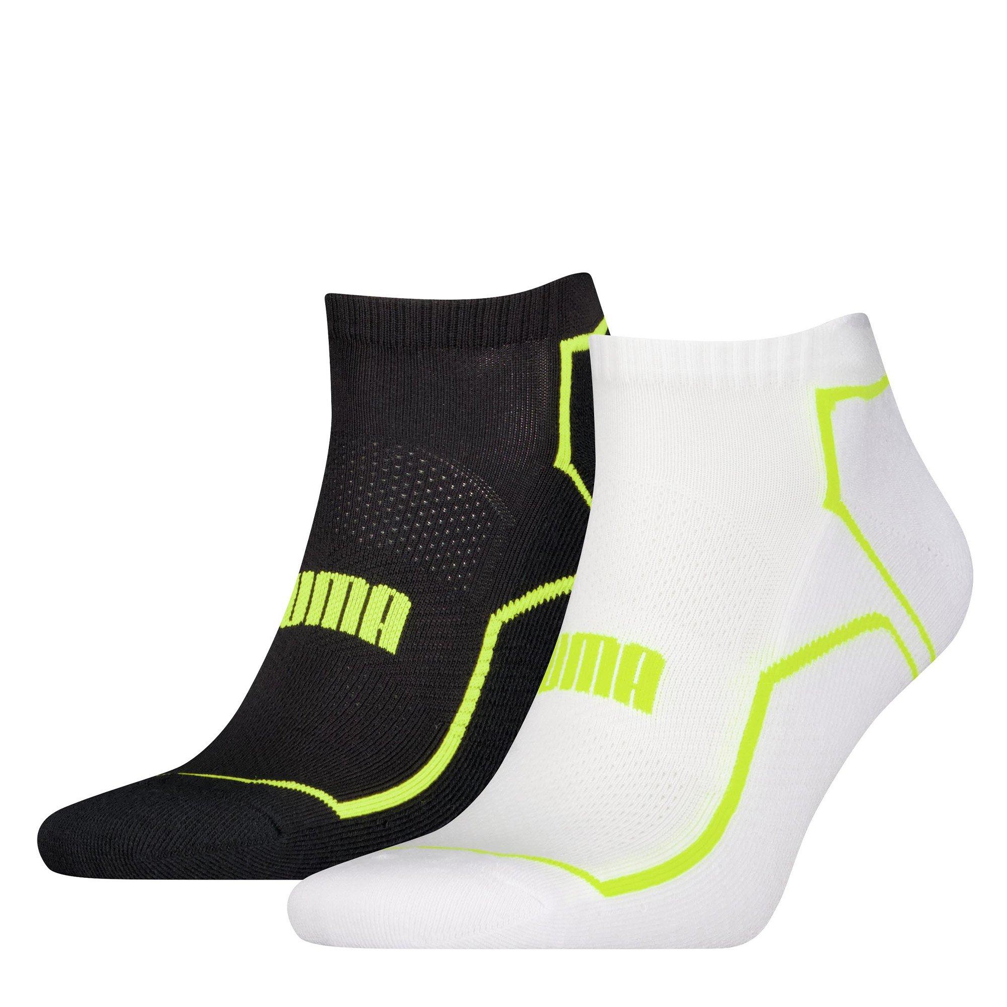 White / Black - Puma - PUMA Unisex Quarter Socks 2 Pack - 1