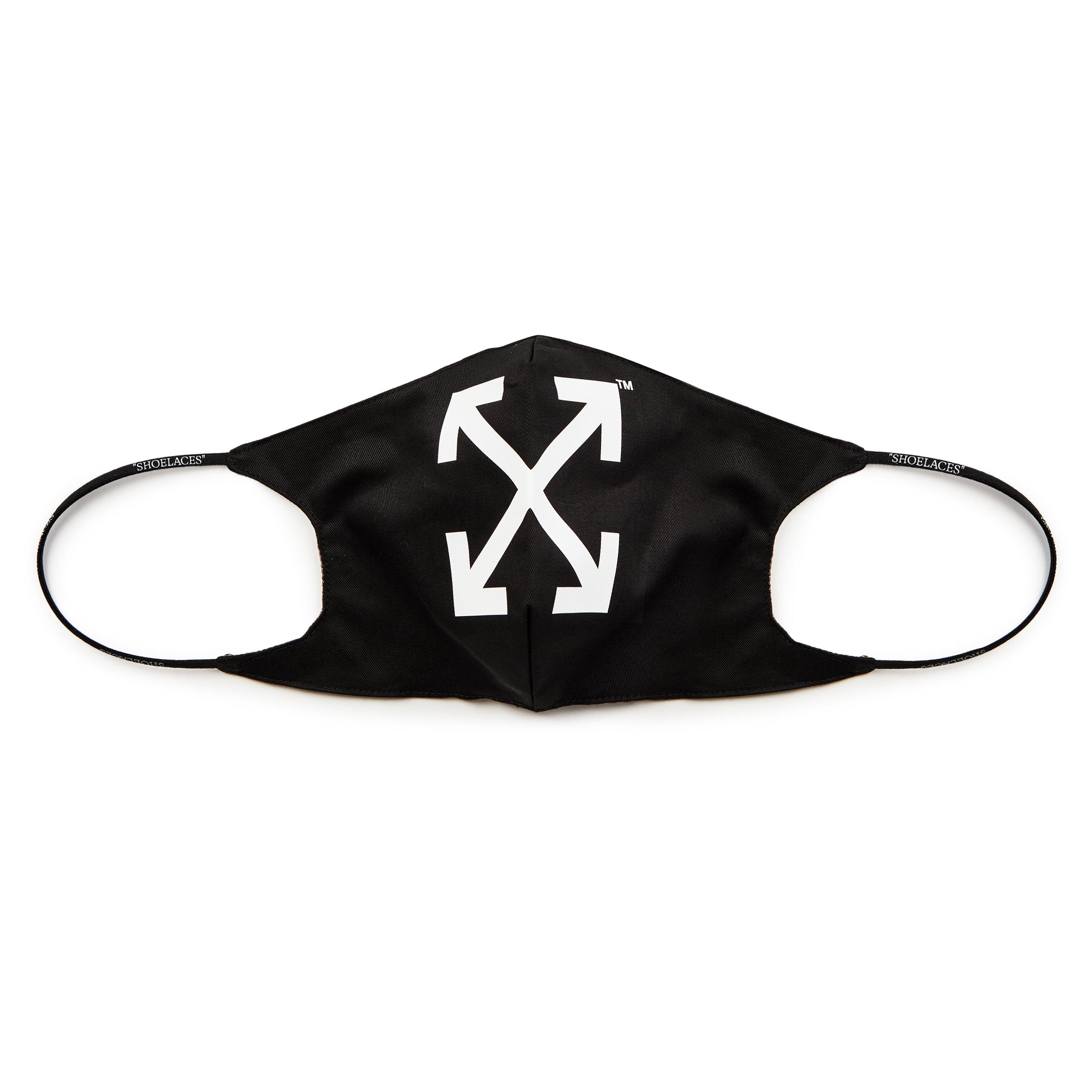 Black/White - Off White - Men's Arrow Face Mask