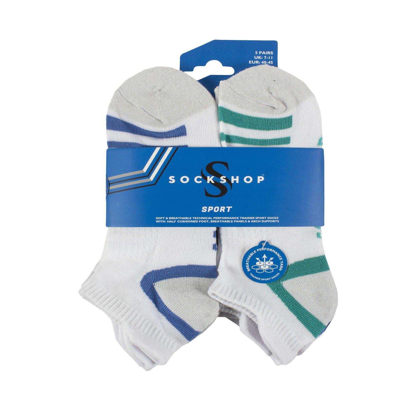 White - Sockshop - Trainer Socks - 2