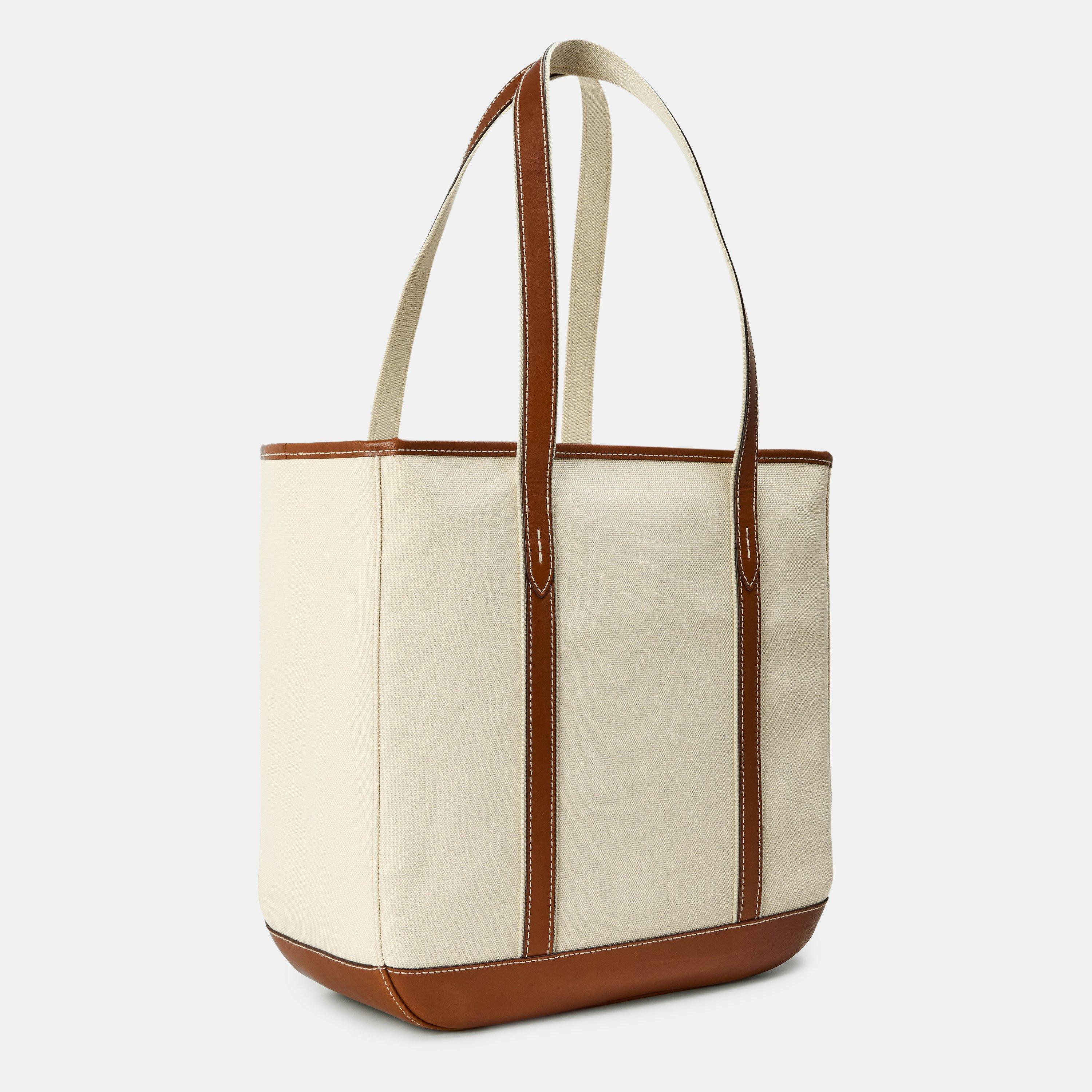 ECRU/CUOIO - Polo Ralph Lauren - Women's Tote Bag - 2