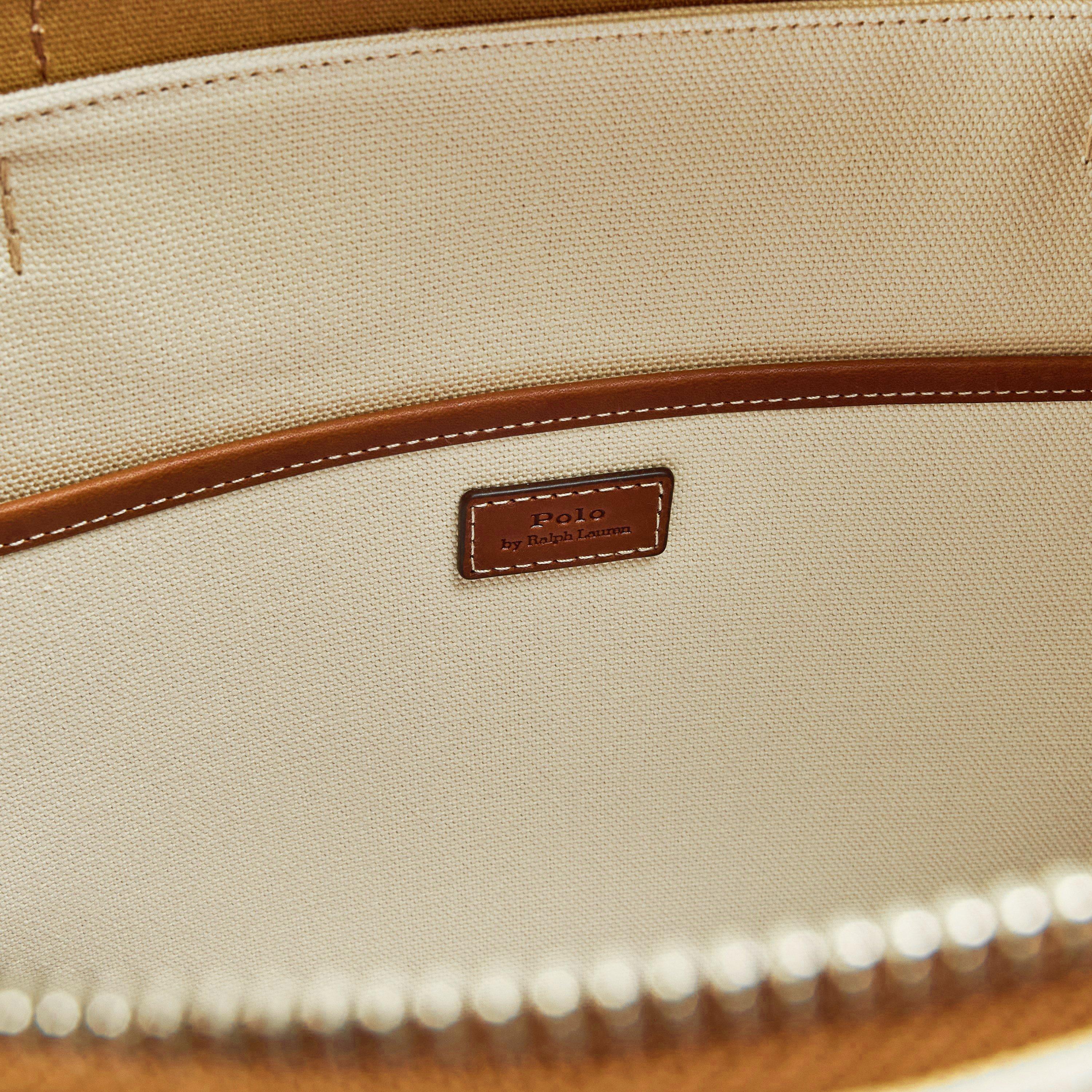 ECRU/CUOIO - Polo Ralph Lauren - Women's Tote Bag - 5