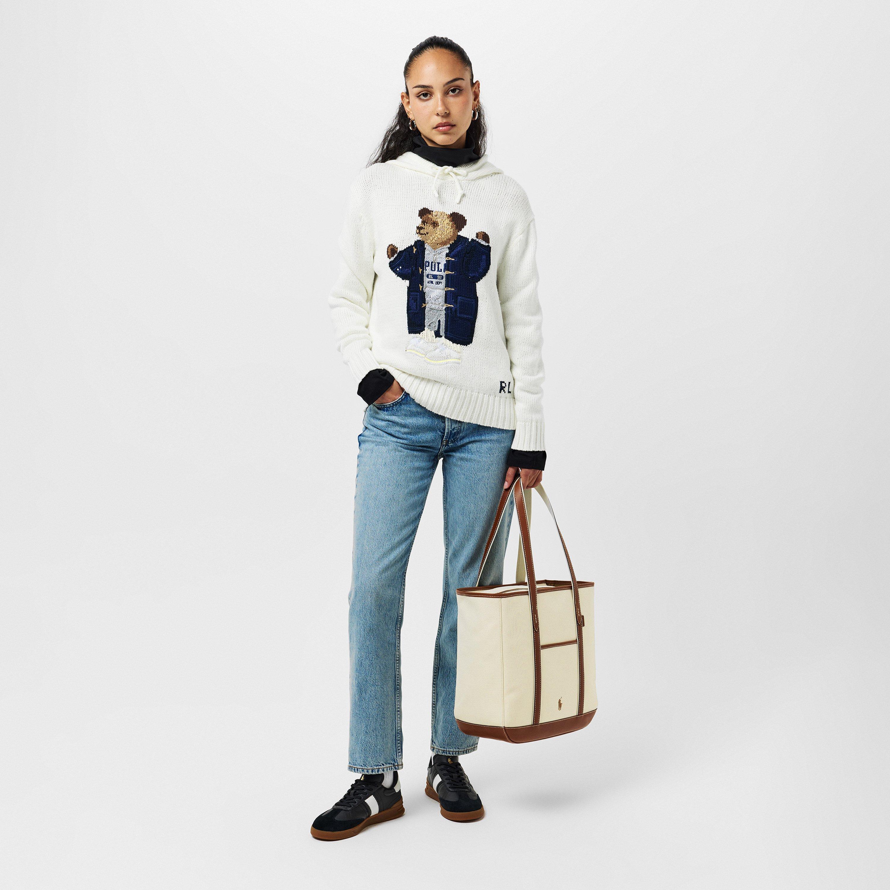 ECRU/CUOIO - Polo Ralph Lauren - Women's Tote Bag - 6