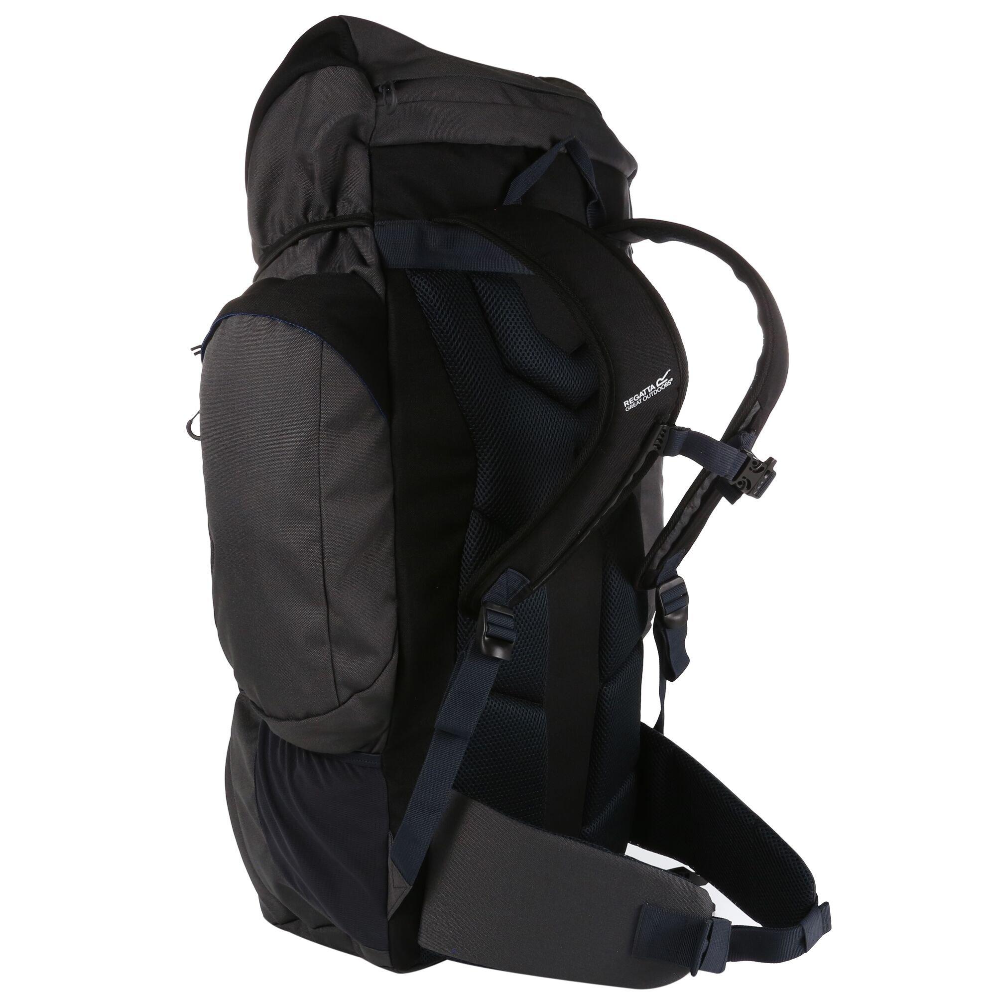 Black/Ebony - Regatta - Highton 65L Backpack - 3