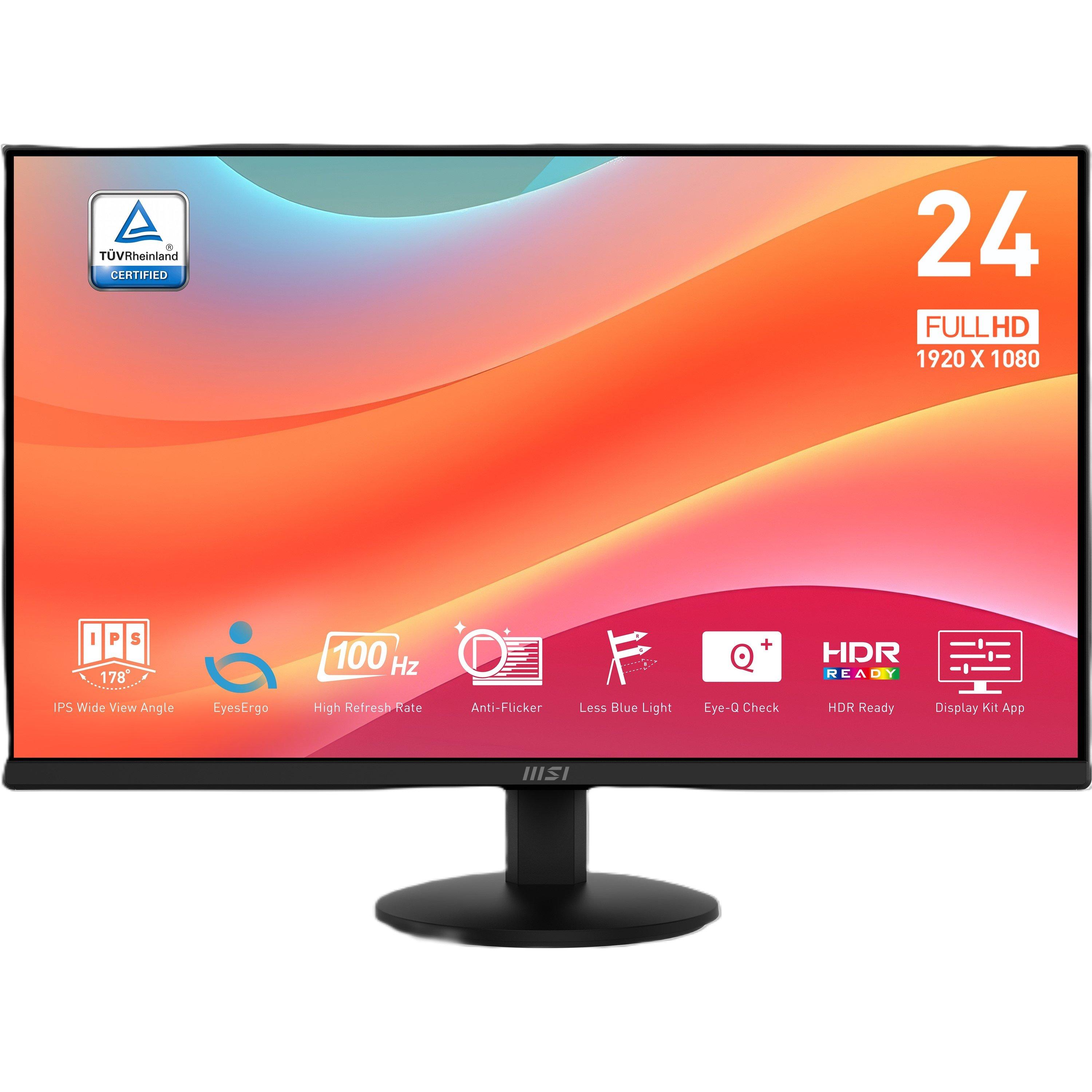 MSI PRO MP242L 24 inch IPS 100Hz Monitor - Black