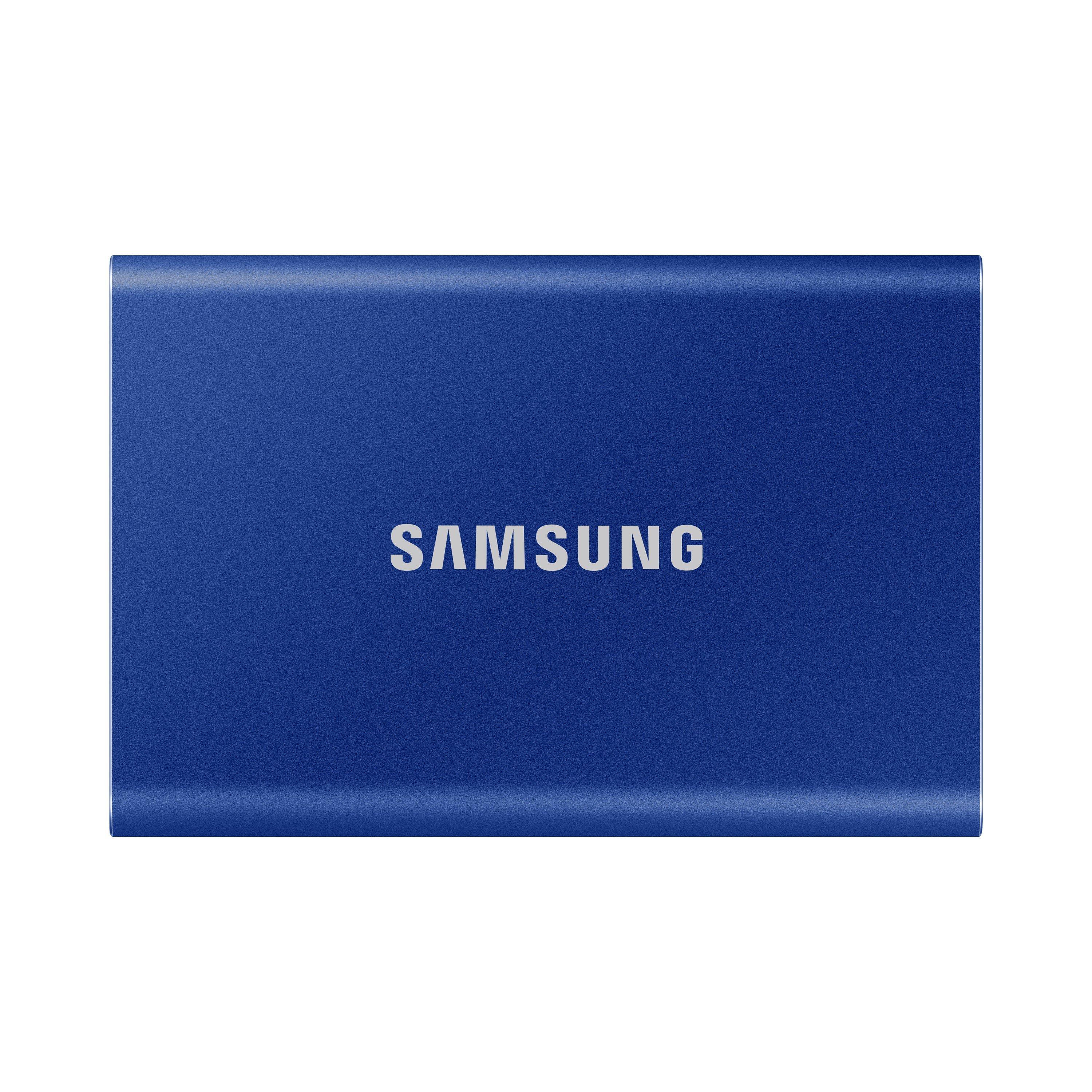 Blau - Samsung - T7 Portable SSD - 1 TB - USB 3.2 Gen.2 External SSD Indigo Blue - 11