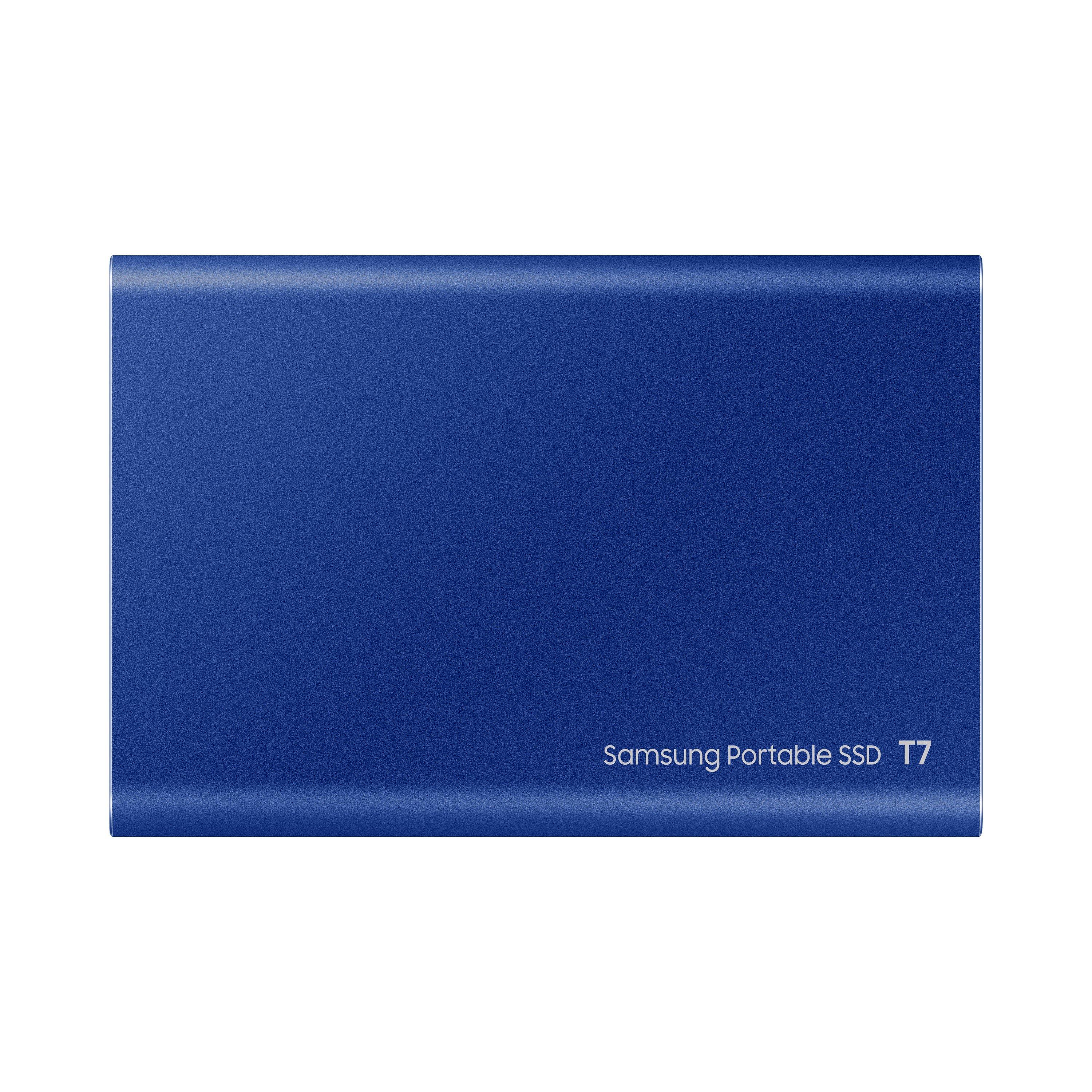 Blau - Samsung - T7 Portable SSD - 1 TB - USB 3.2 Gen.2 External SSD Indigo Blue - 13