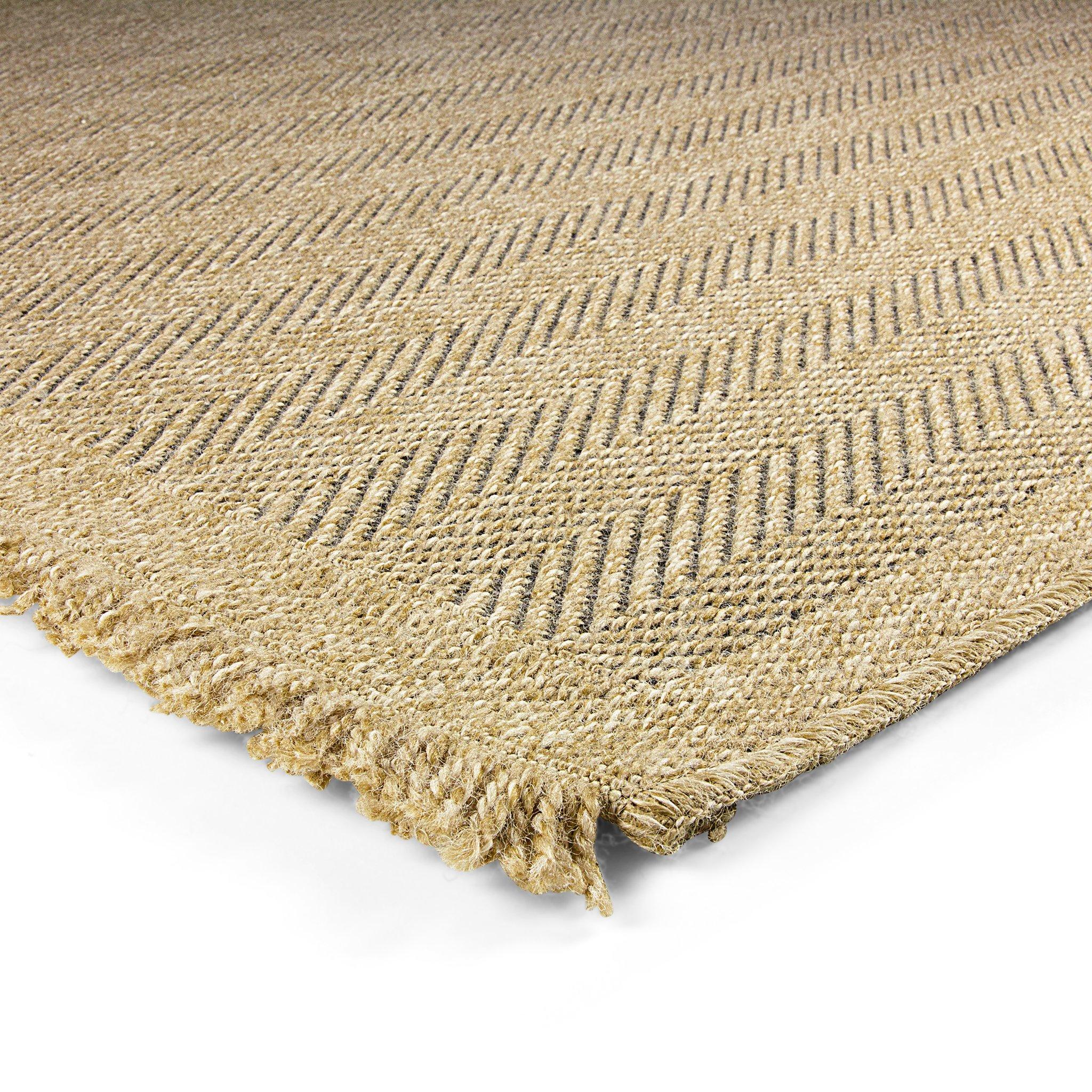 Neutral - Arthouse - Jute Effect Herringbone 60 x 230cm Runner - 2