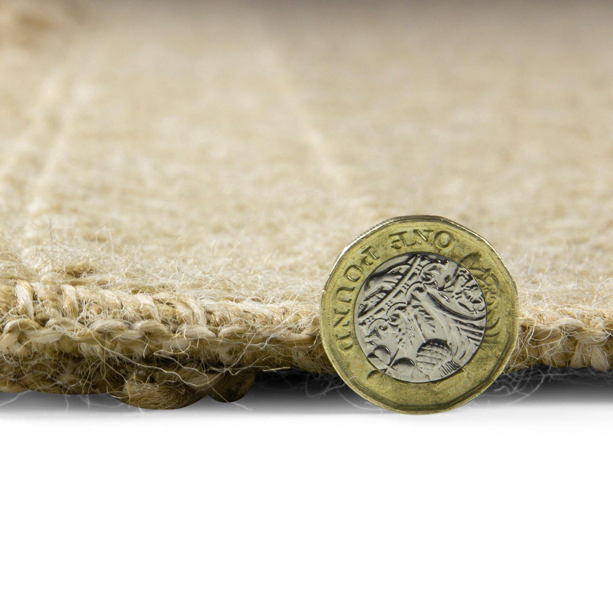 Neutral - Arthouse - Jute Effect Herringbone 60 x 230cm Runner - 3