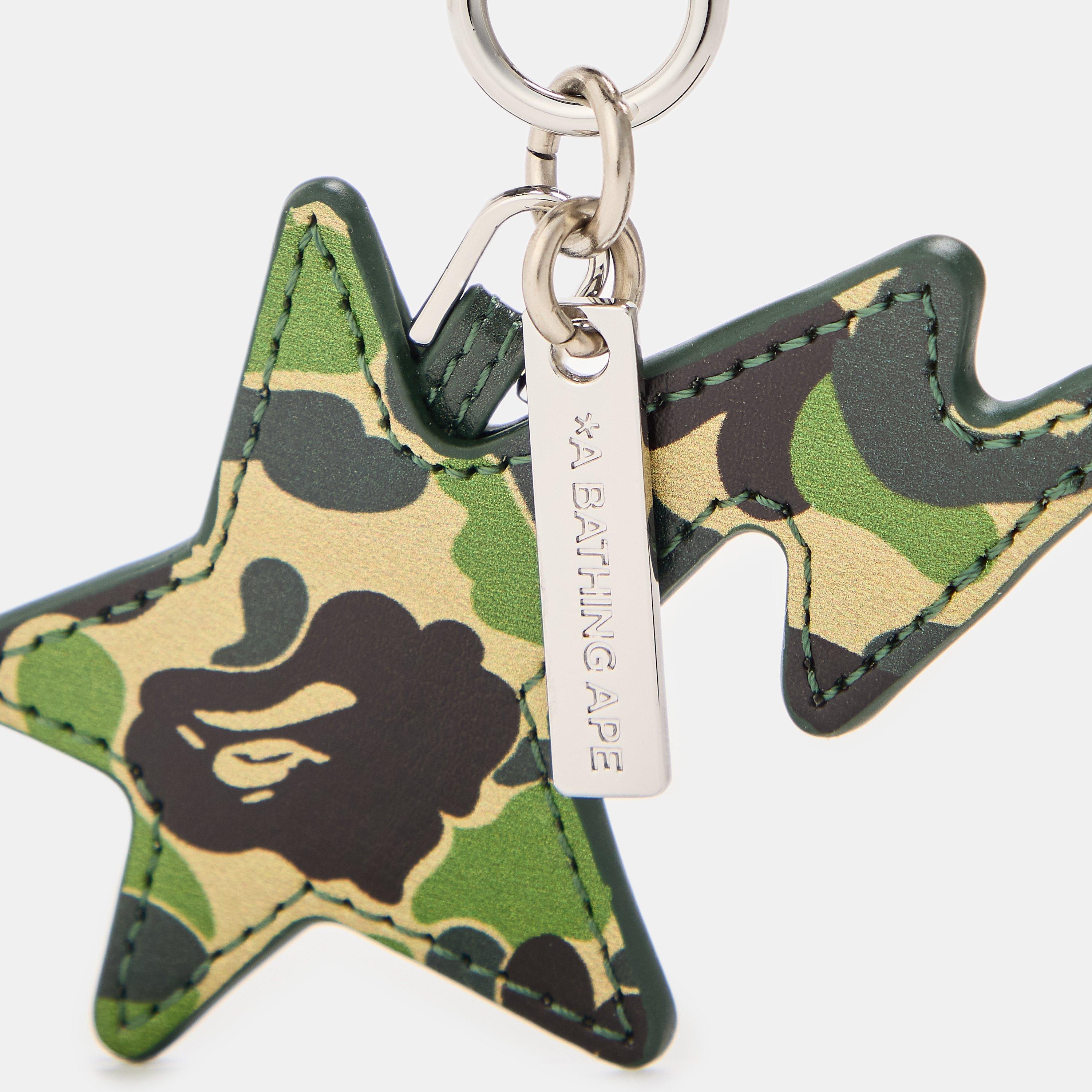 Green Camo - A Bathing Ape - Men's Sta Keyring - 3