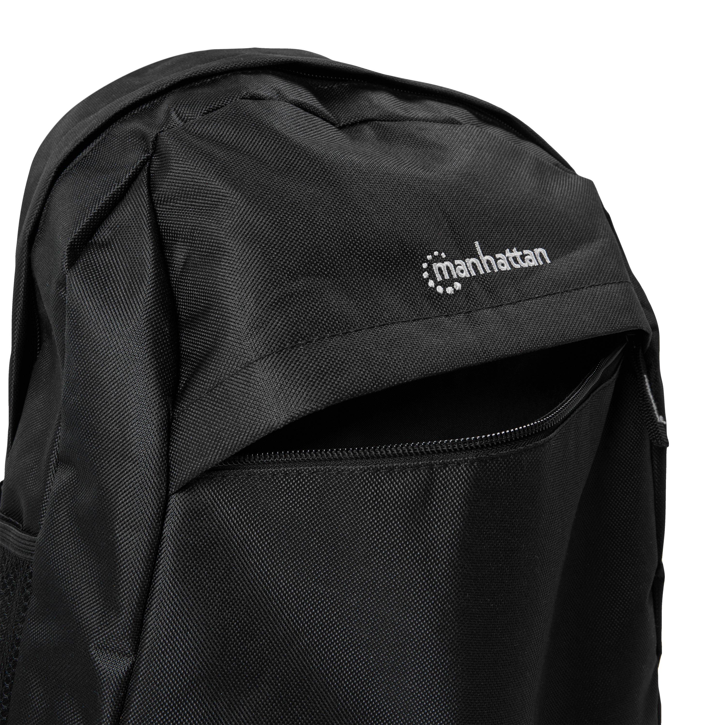 Black - Manhattan - Knappack 14 Laptop Bag - 3