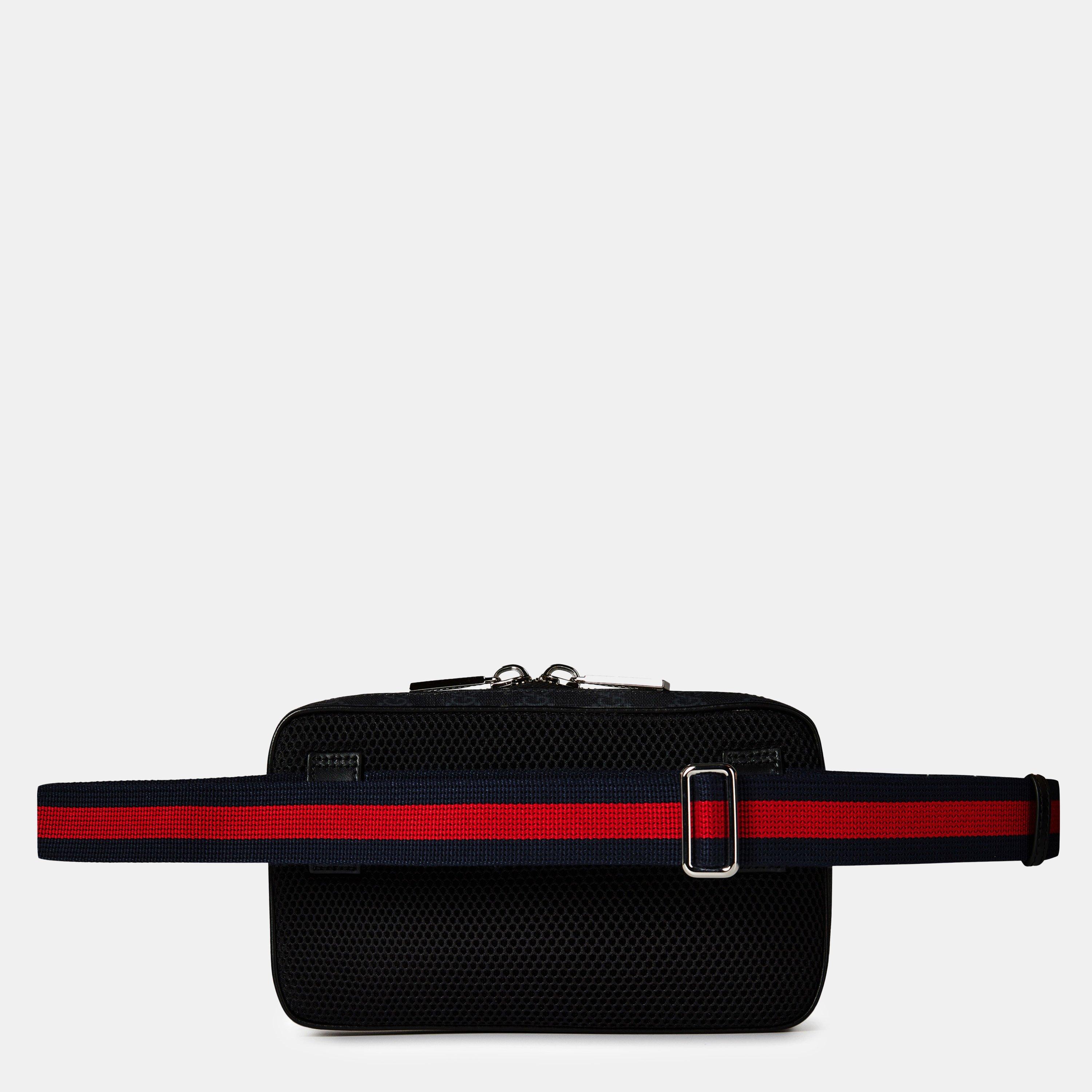 GG Black - Gucci - Men's Jacquard Cotton GG Supreme Belt Bag - 2