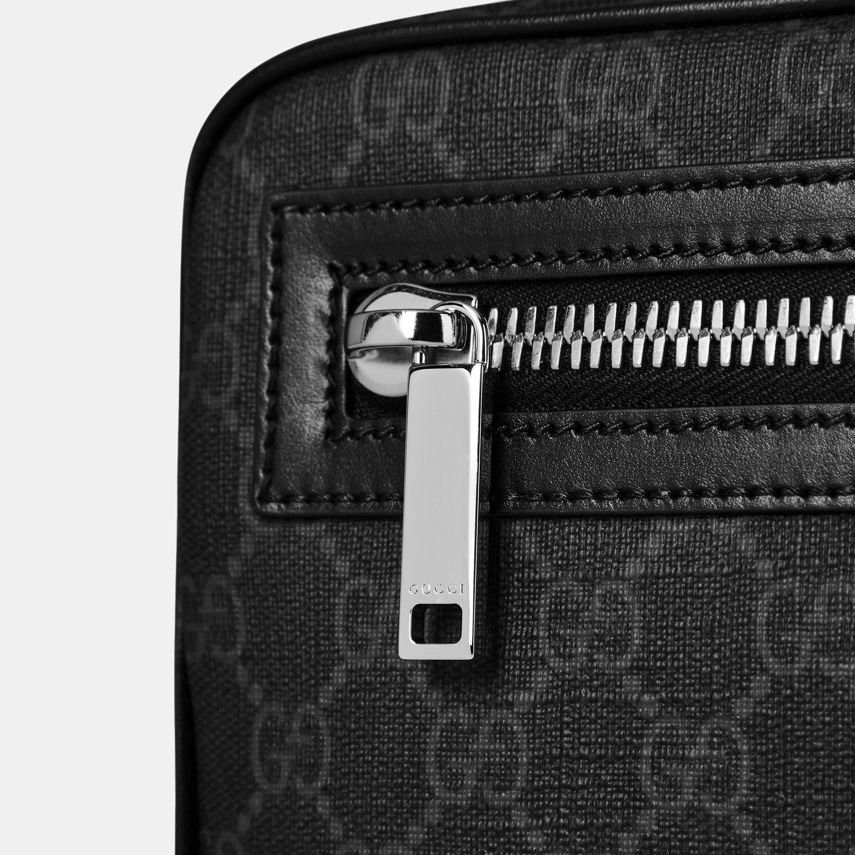 GG Black - Gucci - Men's Jacquard Cotton GG Supreme Belt Bag - 4