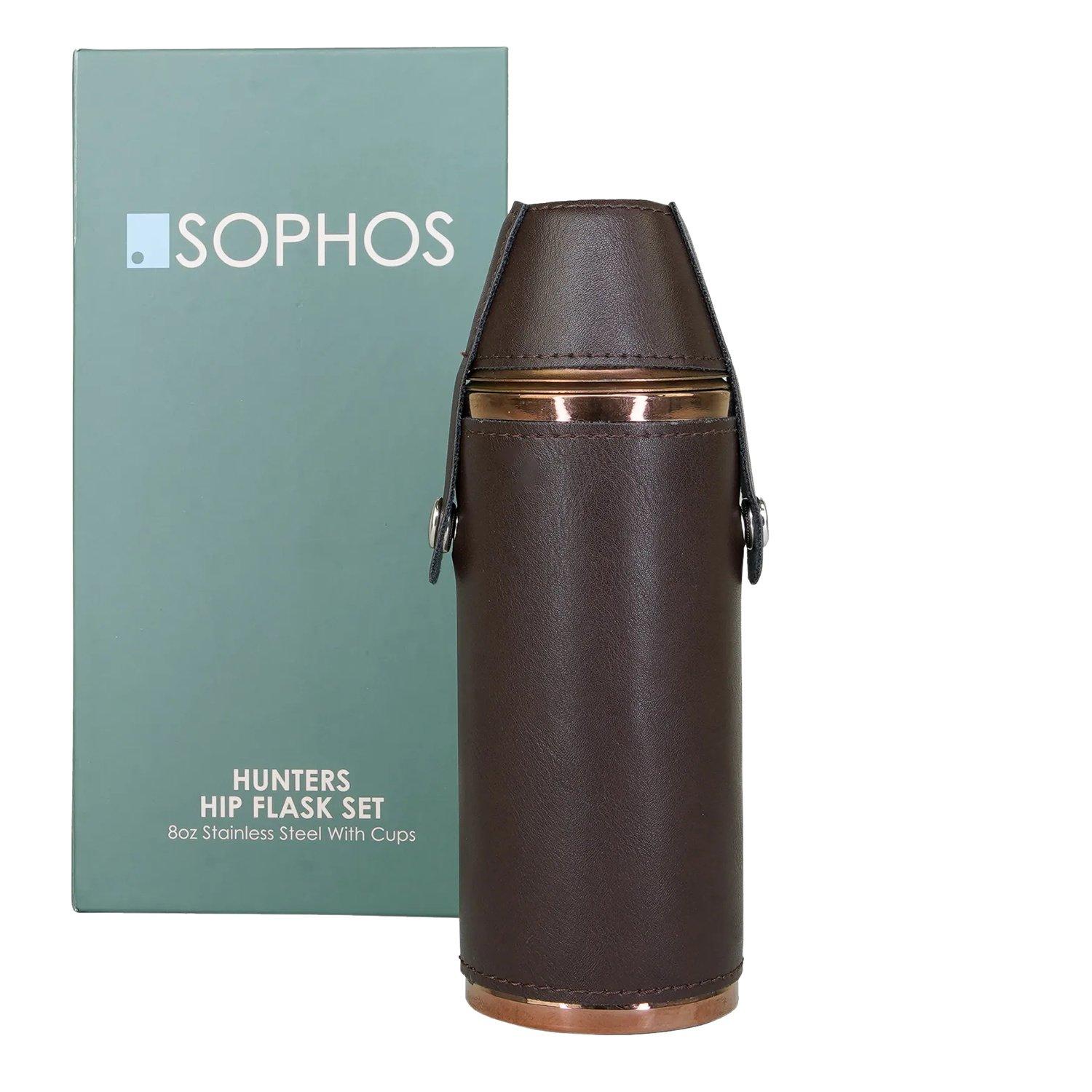 Brown - Sophos - Sophos Hip Flask Set Sn64 - 4